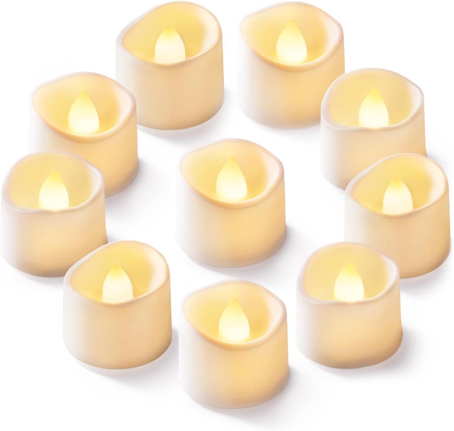 Wholesale 24Pcs Flickering Flameless Battery Operated LED Tea Lights 200+ Hours Burn Time for Votive Centerpiece Table Decorations Wedding Anniversary Halloween Christmas Supplier