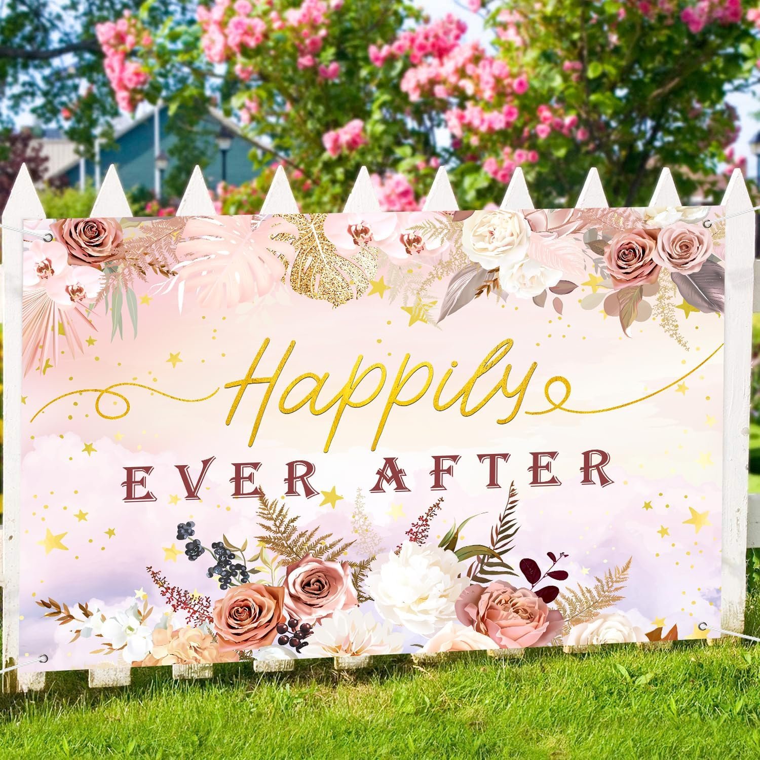 Wholesale Happily Ever After Mr & Mrs Wedding Backdrop Banner Photography Poster Engagement Anniversary Bridal Shower Photo Booth Props 6x4ft Supplier Wholesale Happily Ever After Mr & Mrs Wedding Backdrop Banner Photography Poster Engagement Anniversary Bridal Shower Photo Booth Props 6x4ft Supplier