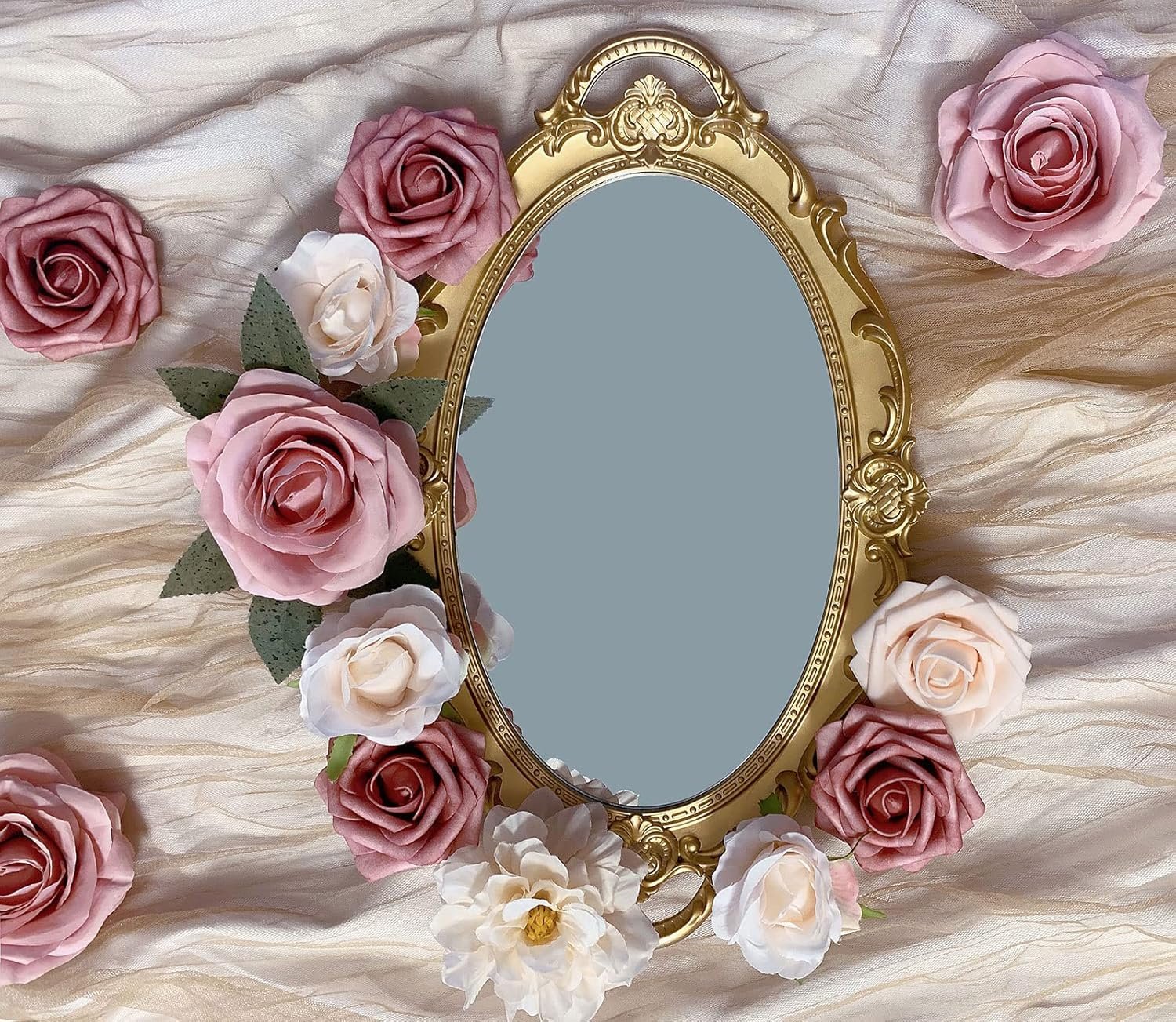 Wholesale Artificial Pink Roses Bouquets Box Set 19pcs Dusty Blush Fake Floral Arrangements for DIY Bridal Wedding Shower Party Table Centerpieces Home Decor Indoor Outdoor Supplier