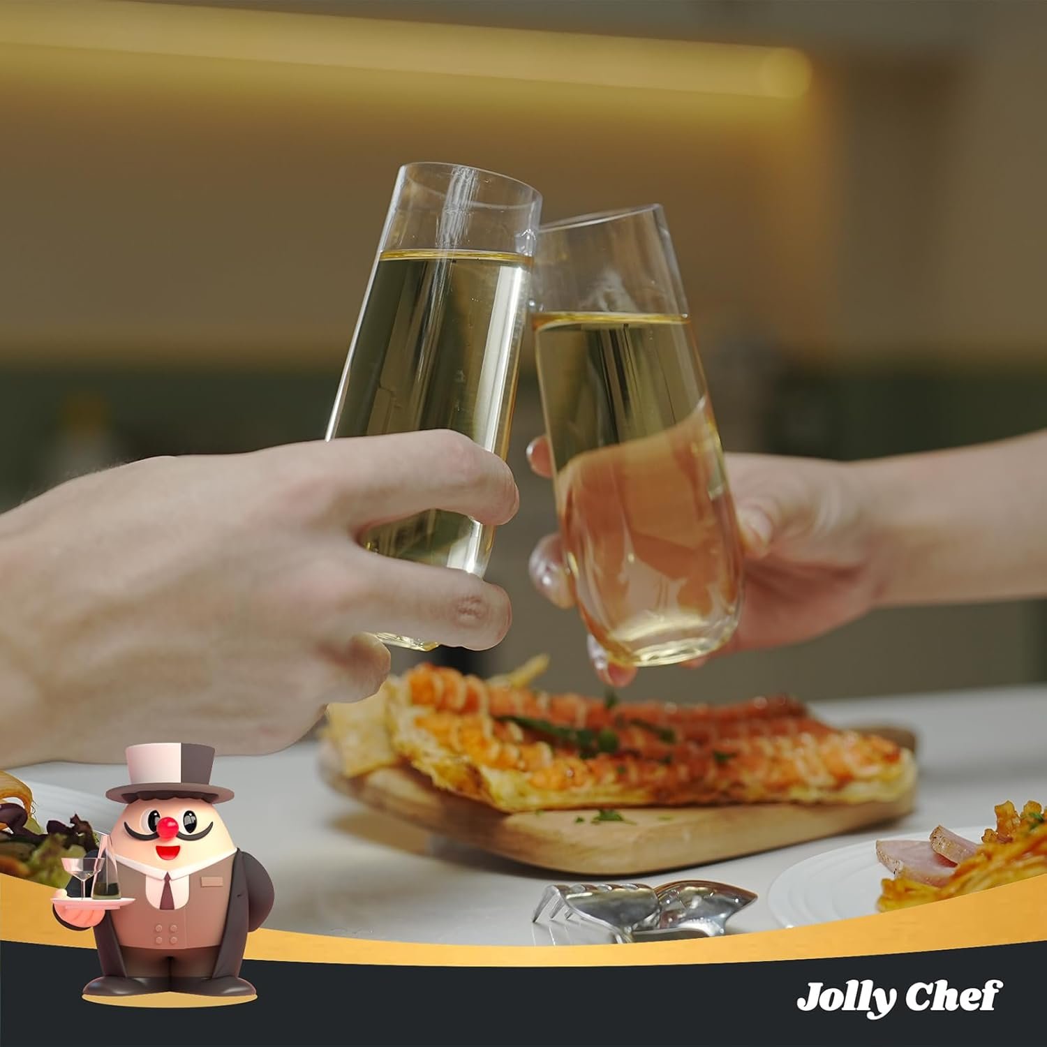 Wholesale 48 Pack 9 oz Stemless Plastic Champagne Flutes Crystal Clear Disposable Unbreakable Toasting Glasses for Wedding Birthday Party Thanksgiving Supplier Wholesale 48 Pack 9 oz Stemless Plastic Champagne Flutes Crystal Clear Disposable Unbreakable Toasting Glasses for Wedding Birthday Party Thanksgiving Supplier