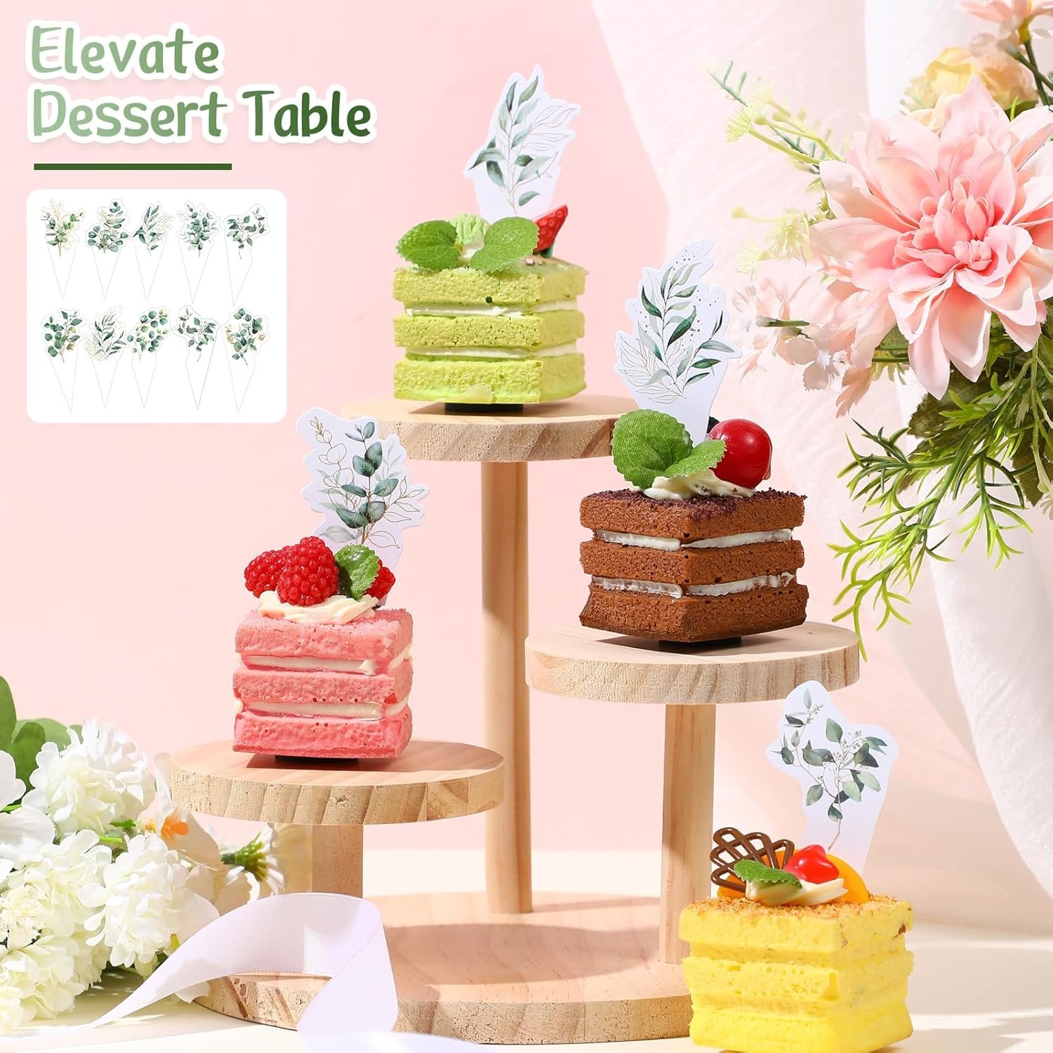 Wholesale 100 Pcs Leaves Paper Cupcake Toppers Picks Bulk Greenery Eucalyptus Cake Decorations for Baby Shower Wedding Bridal Shower Engagement Birthday Parties Supplier Wholesale 100 Pcs Leaves Paper Cupcake Toppers Picks Bulk Greenery Eucalyptus Cake Decorations for Baby Shower Wedding Bridal Shower Engagement Birthday Parties Supplier