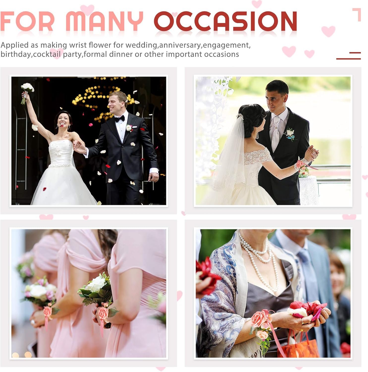 Wholesale 32 Pcs White Elastic Pearl Wrist Corsage Bracelets for Prom Wedding Bridal Shower Parties Supplier Wholesale 32 Pcs White Elastic Pearl Wrist Corsage Bracelets for Prom Wedding Bridal Shower Parties Supplier