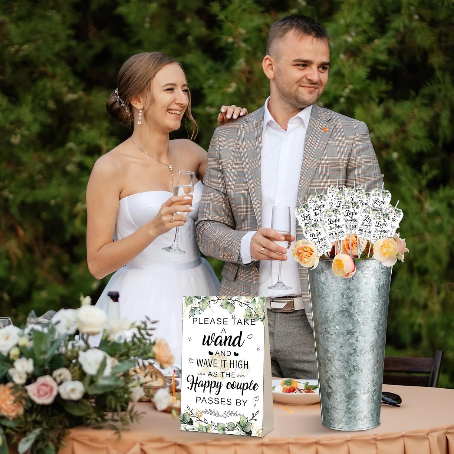 Wholesale 102 Pieces Wedding Tag and Holder Set Includes 100 Tags 1 Galvanized Metal Bucket with Handle 1 Wedding Card Table Decor for Anniversary Bridal Shower Silver Supplier Wholesale 102 Pieces Wedding Tag and Holder Set Includes 100 Tags 1 Galvanized Metal Bucket with Handle 1 Wedding Card Table Decor for Anniversary Bridal Shower Silver Supplier