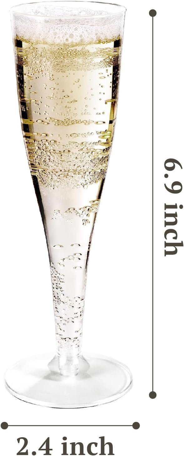 Wholesale Disposable Plastic Champagne Flutes 5oz 30 Pack Clear Mimosa Glasses Elegant Wine Cups for Wedding Party Birthday Bridal Shower Easy Cleanup Supplier Wholesale Disposable Plastic Champagne Flutes 5oz 30 Pack Clear Mimosa Glasses Elegant Wine Cups for Wedding Party Birthday Bridal Shower Easy Cleanup Supplier
