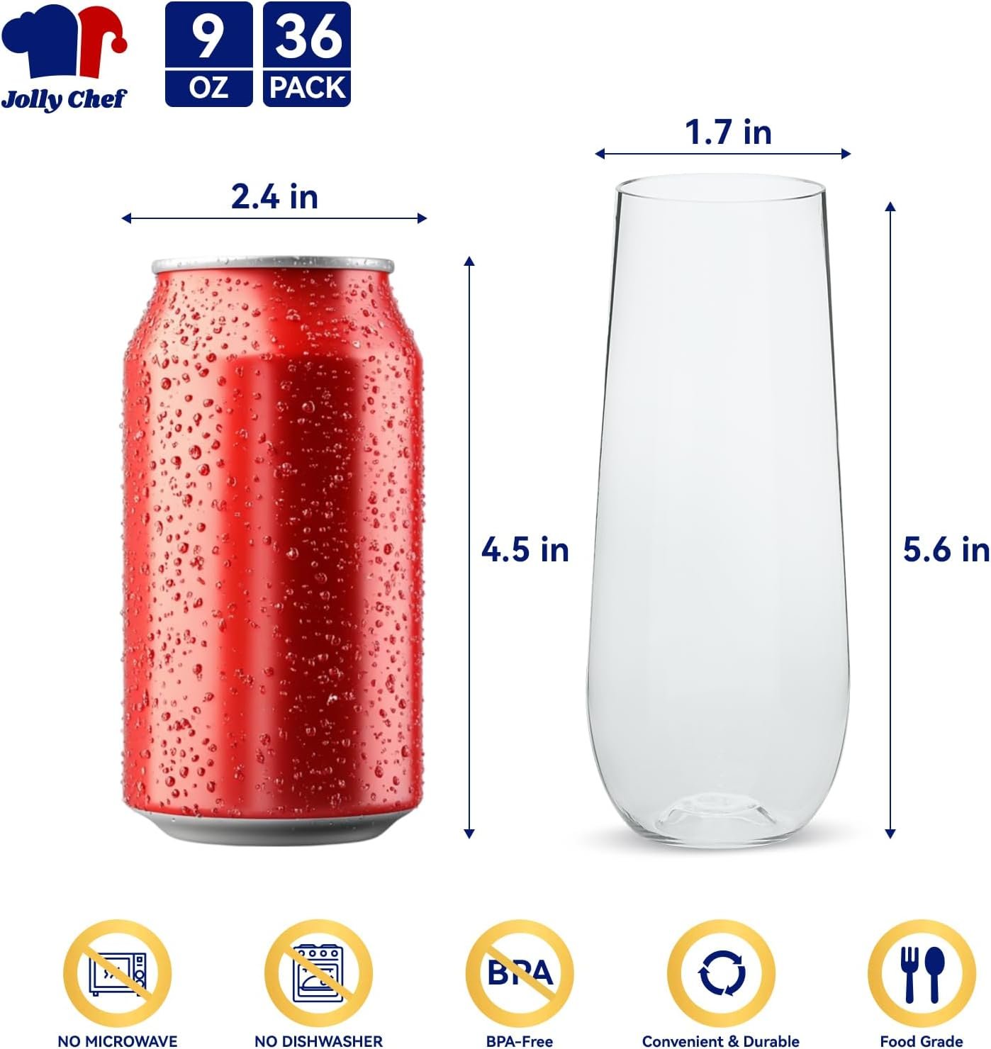 Wholesale 36 Pack 9 oz Stemless Plastic Champagne Flutes Crystal Clear Disposable Unbreakable Toasting Glasses for Weddings Birthdays Parties Thanksgiving Supplier Wholesale 36 Pack 9 oz Stemless Plastic Champagne Flutes Crystal Clear Disposable Unbreakable Toasting Glasses for Weddings Birthdays Parties Thanksgiving Supplier