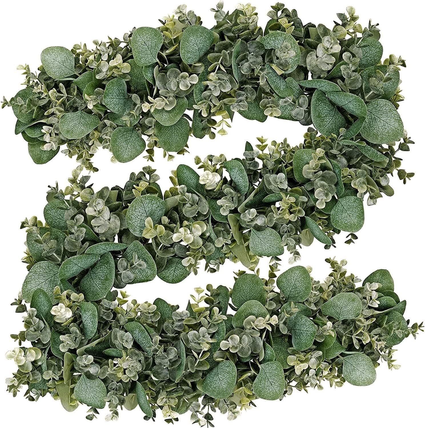 Wholesale 6.2 Ft Long Faux Eucalyptus Greenery Wedding Arch Summer Decor Lambs Ear Magnolia Garland Supplier