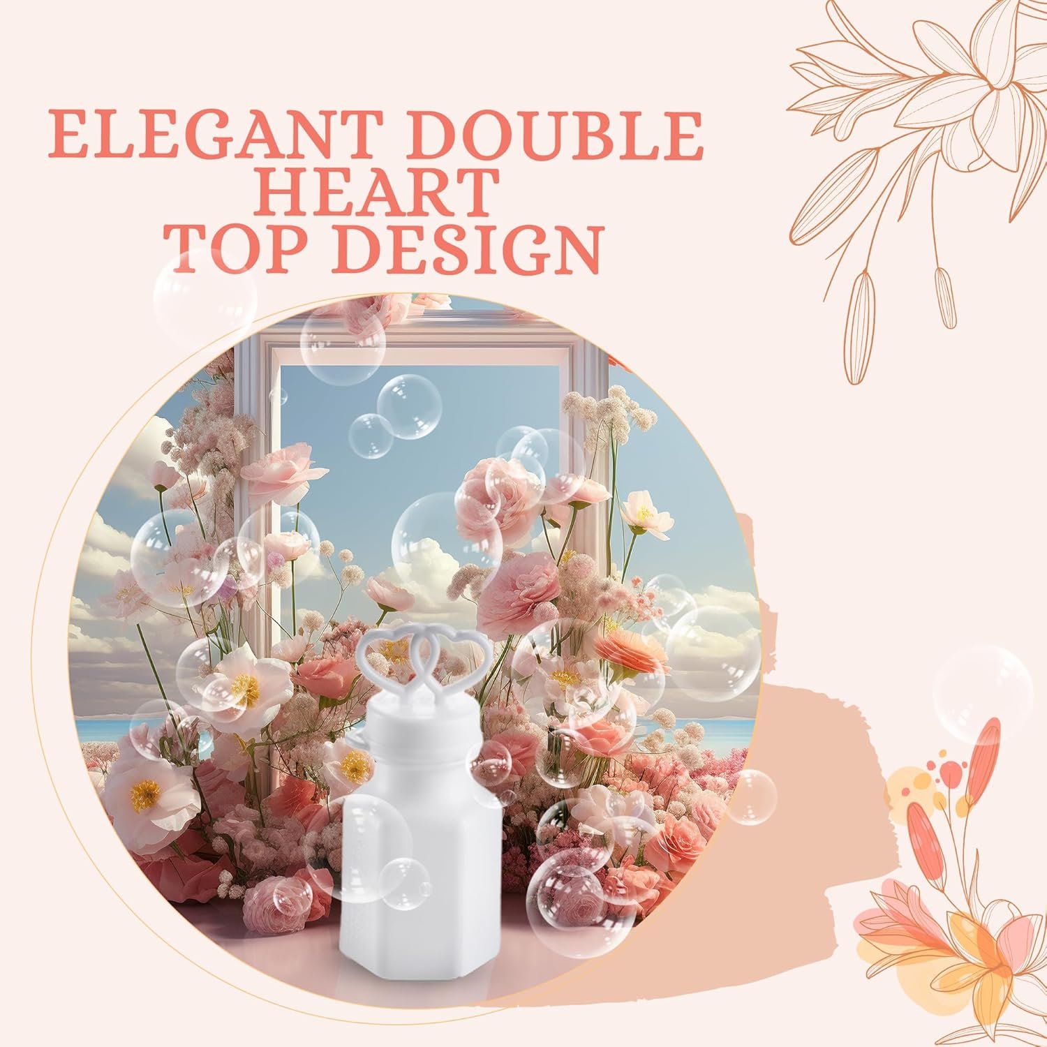 Wholesale Wedding Bubbles Bulk 48 Count Mini White Double Heart Top Wands for Bridal Party Favors Engagement Anniversary Celebrations Valentine Supplier