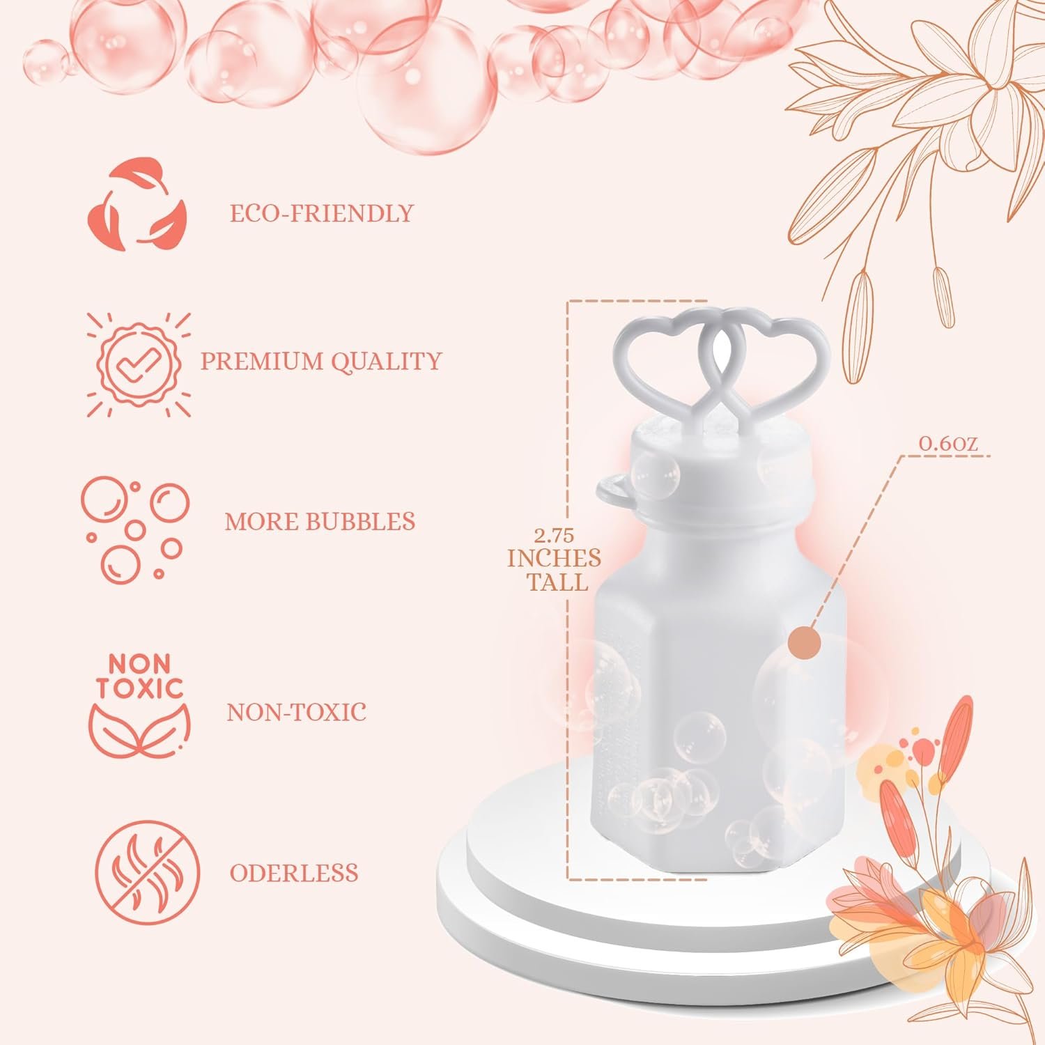 Wholesale Wedding Bubbles Bulk 48 Count Mini White Double Heart Top Wands for Bridal Party Favors Engagement Anniversary Celebrations Valentine Supplier