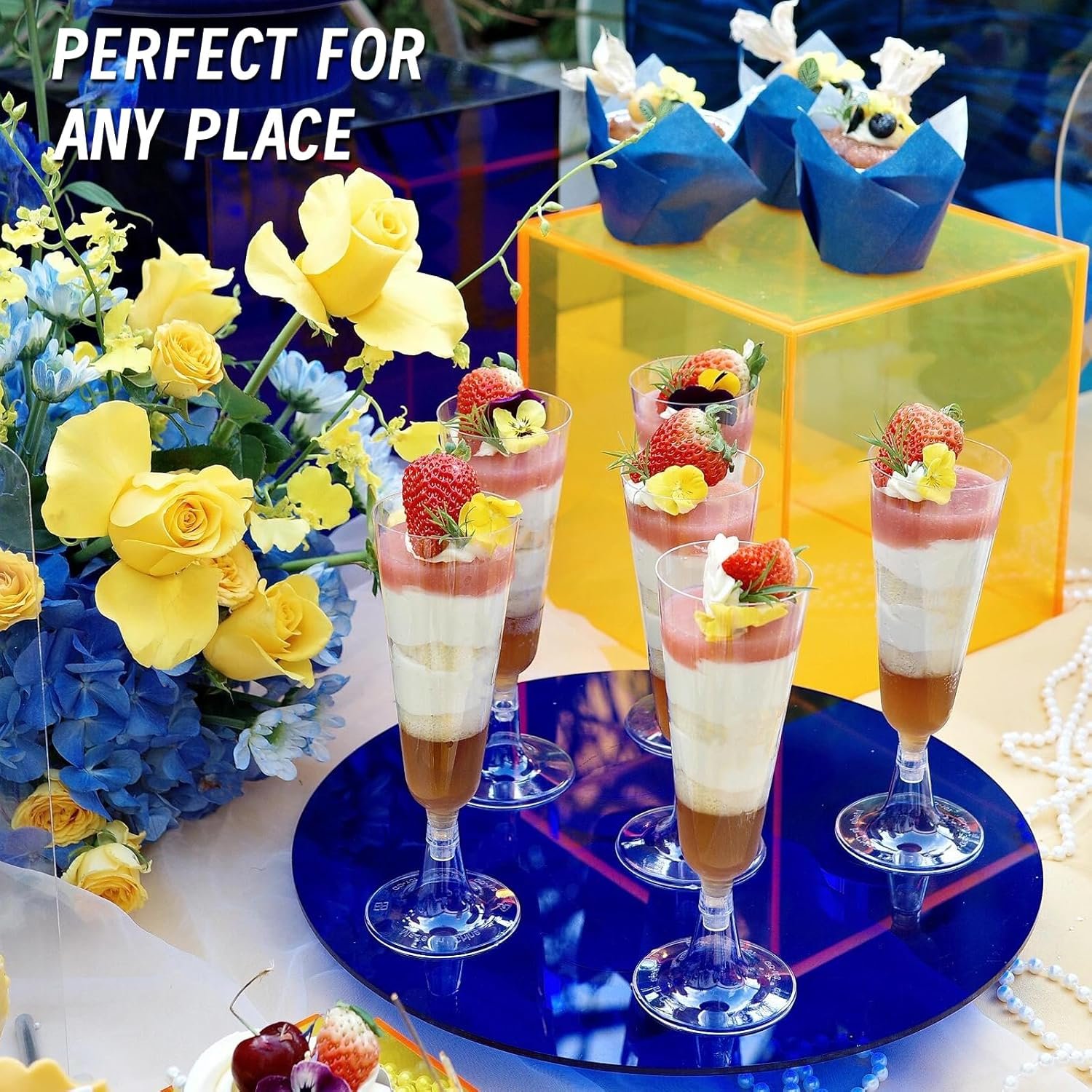 Wholesale 100 Pack 5 Oz Clear Plastic Disposable Champagne Flutes Unbreakable Acrylic Mimosa Glasses for Wedding Engagement Birthday Graduation Party Supplies Supplier