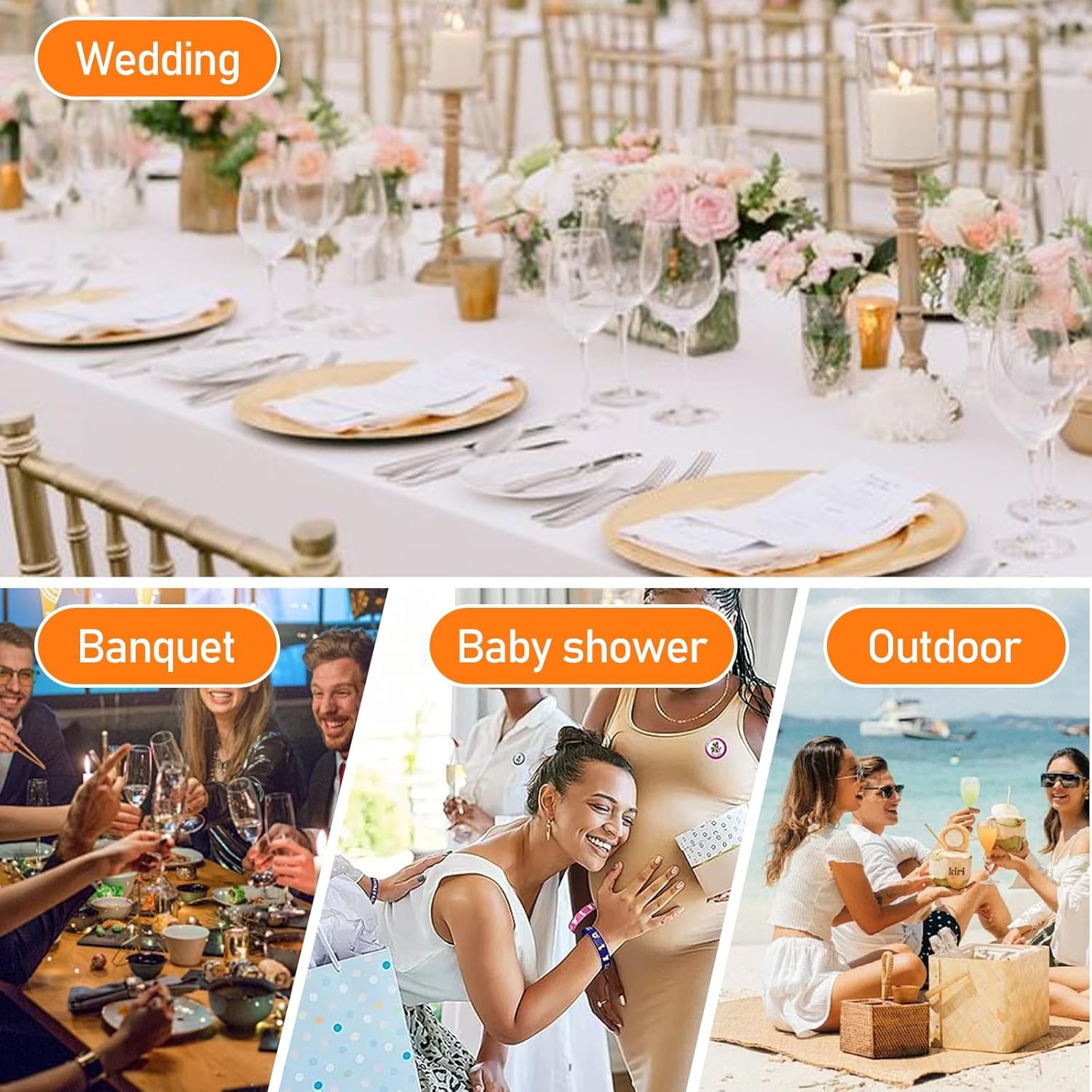 Wholesale 100 Pack 5 Oz Clear Plastic Disposable Champagne Flutes Unbreakable Acrylic Mimosa Glasses for Wedding Engagement Birthday Graduation Party Supplies Supplier