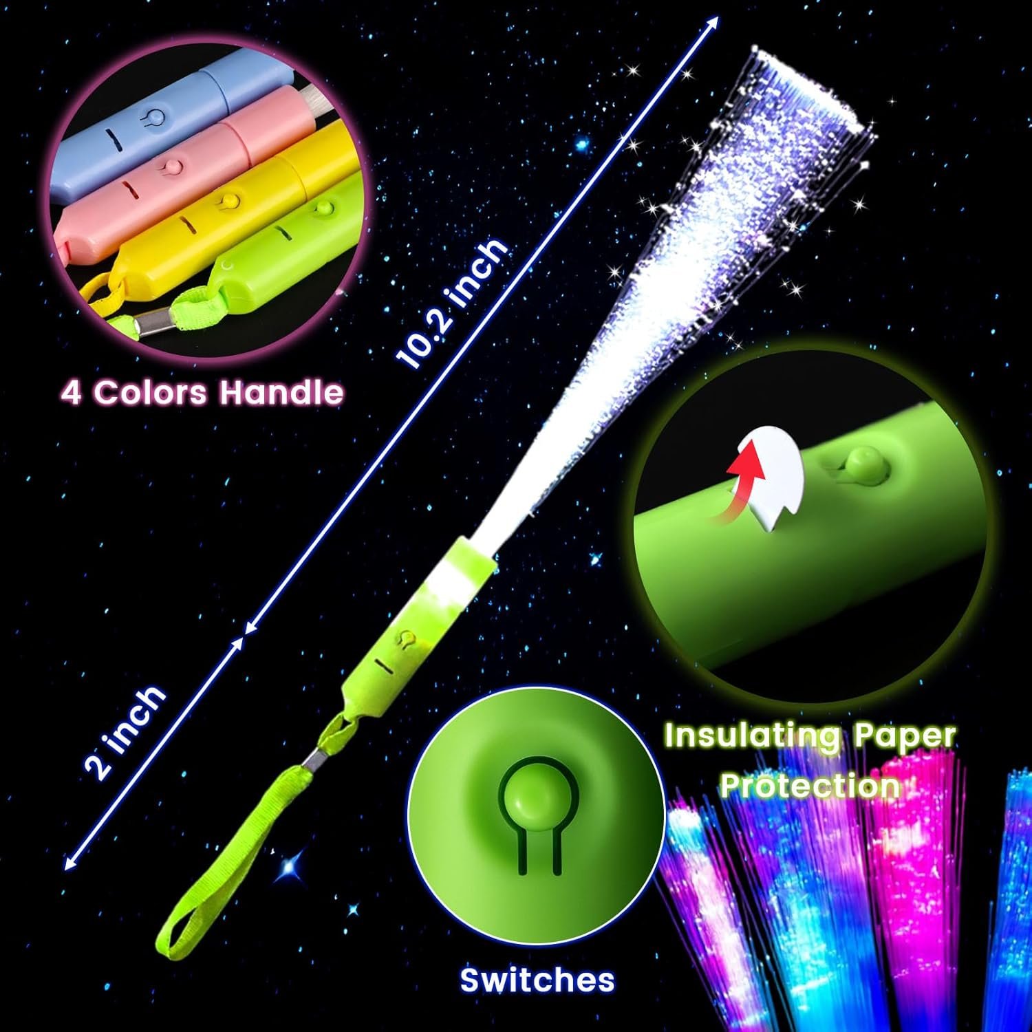 Wholesale 12PCS 3 Modes Colorful Flashing LED Glow Sticks Party Supplies Light Up Glow in the Dark Toys for Kids Christmas Wedding Birthday Favors Supplier