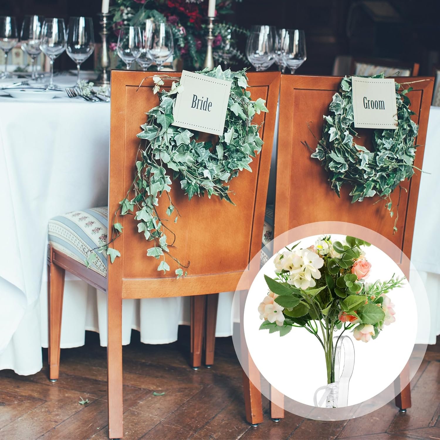 Wholesale 24 Pcs Heavy Duty Clear Plastic Pew Clips Hooks for Wedding Church Aisle Chair Wreath Flower Bow Garland Decorations Supplier