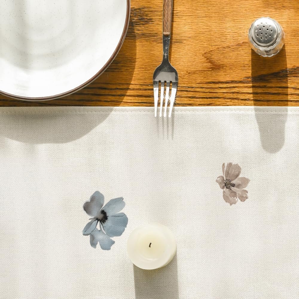 Wholesale Brown Poppy Floral Leaves Spring Table Runner Seasonal Summer Kitchen Dining Table Decoration for Home Party 13x72 Inch Supplier