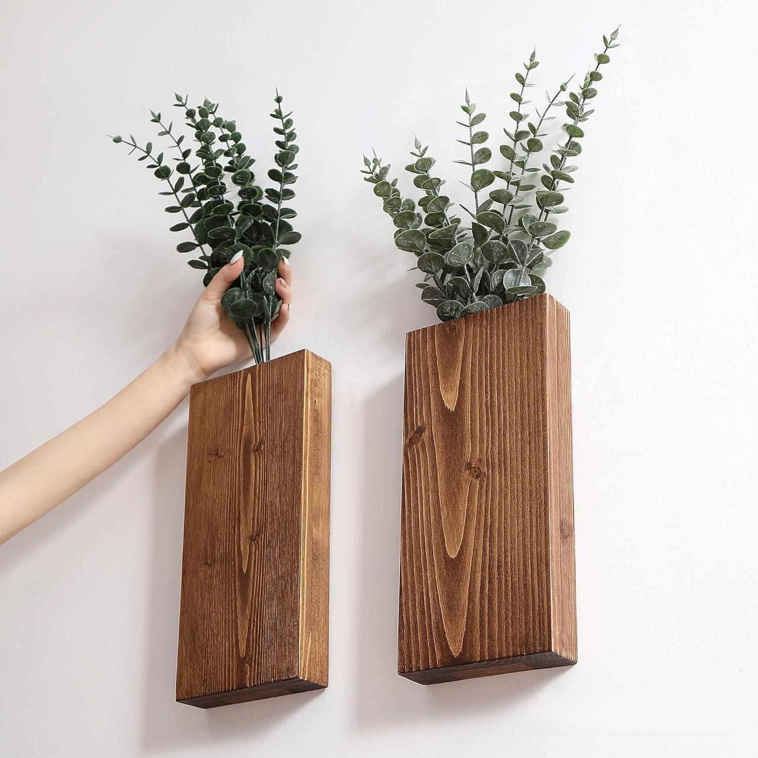 Wholesale 20pcs Artificial Eucalyptus Stems Fake Leaves Flowers Bouquet Centerpiece Wedding Christmas Decoration 2025 Supplier