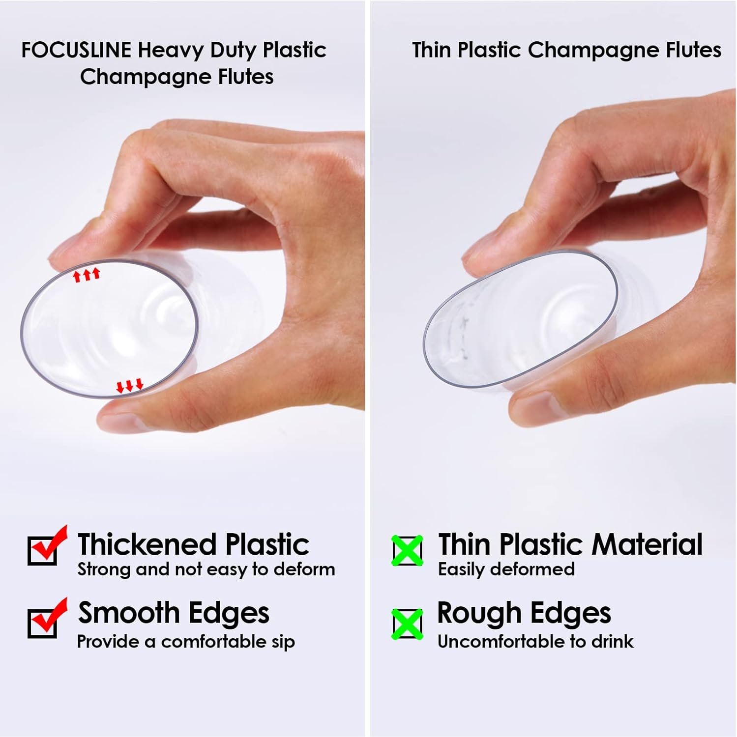 Wholesale 24 Pack 9 Oz Clear Stemless Plastic Champagne Flutes Heavy Duty Shatterproof Disposable Toasting Glasses Supplier Wholesale 24 Pack 9 Oz Clear Stemless Plastic Champagne Flutes Heavy Duty Shatterproof Disposable Toasting Glasses Supplier