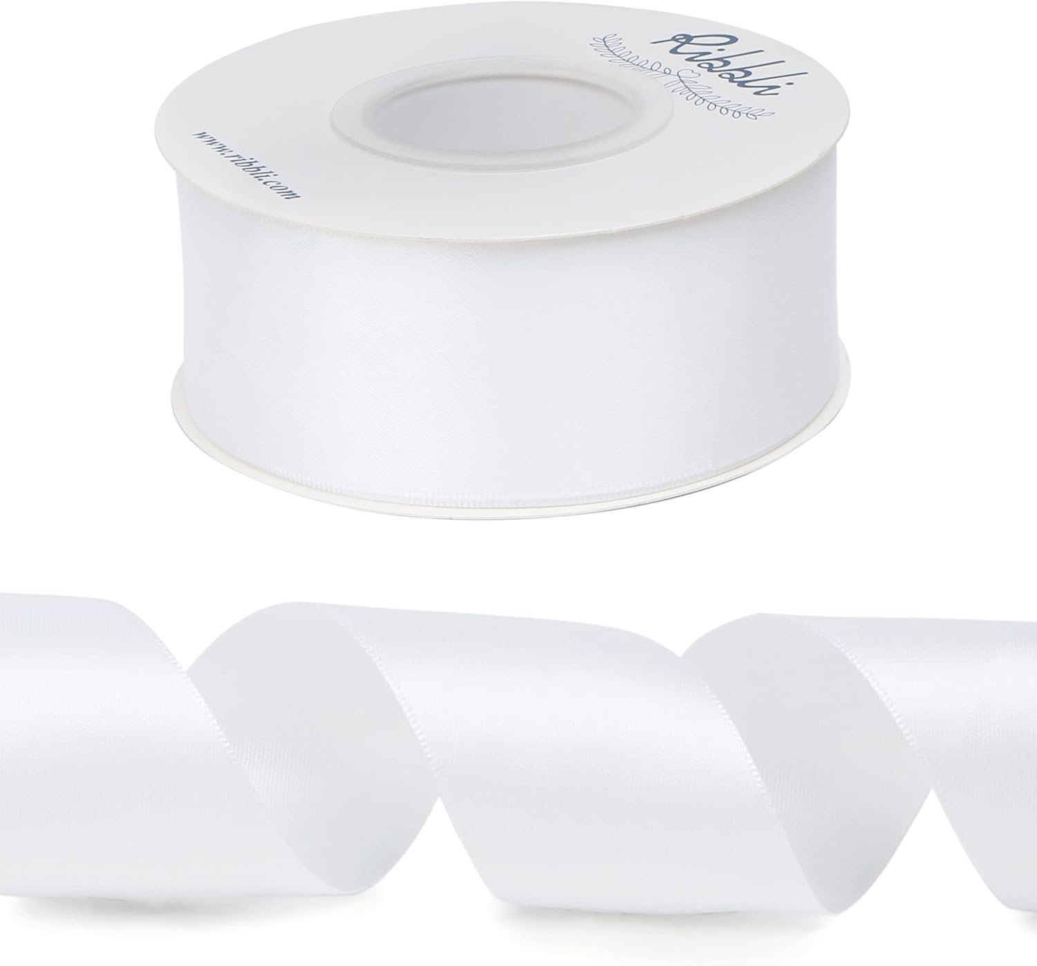 Wholesale White Double Faced Satin Ribbon 1-1/2” x 25 Yards Continuous for Bows Bouquets Gift Wrapping Wedding Floral Arrangements Supplier Wholesale White Double Faced Satin Ribbon 1-1/2” x 25 Yards Continuous for Bows Bouquets Gift Wrapping Wedding Floral Arrangements Supplier