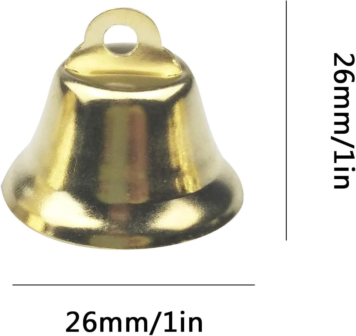 Wholesale 60PCS 26mm/1inch Gold Mini Liberty Bells for Crafts Favors Decorating Wind Chimes Supplier