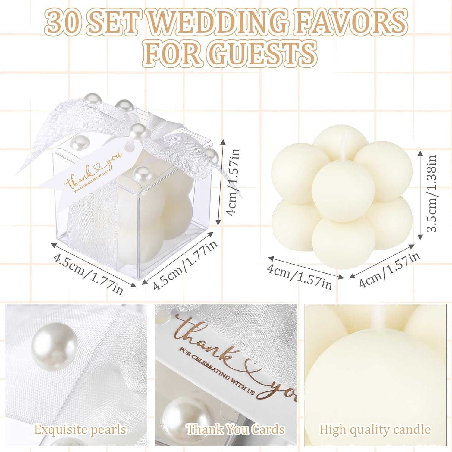 Wholesale 30 Sets White 1.6