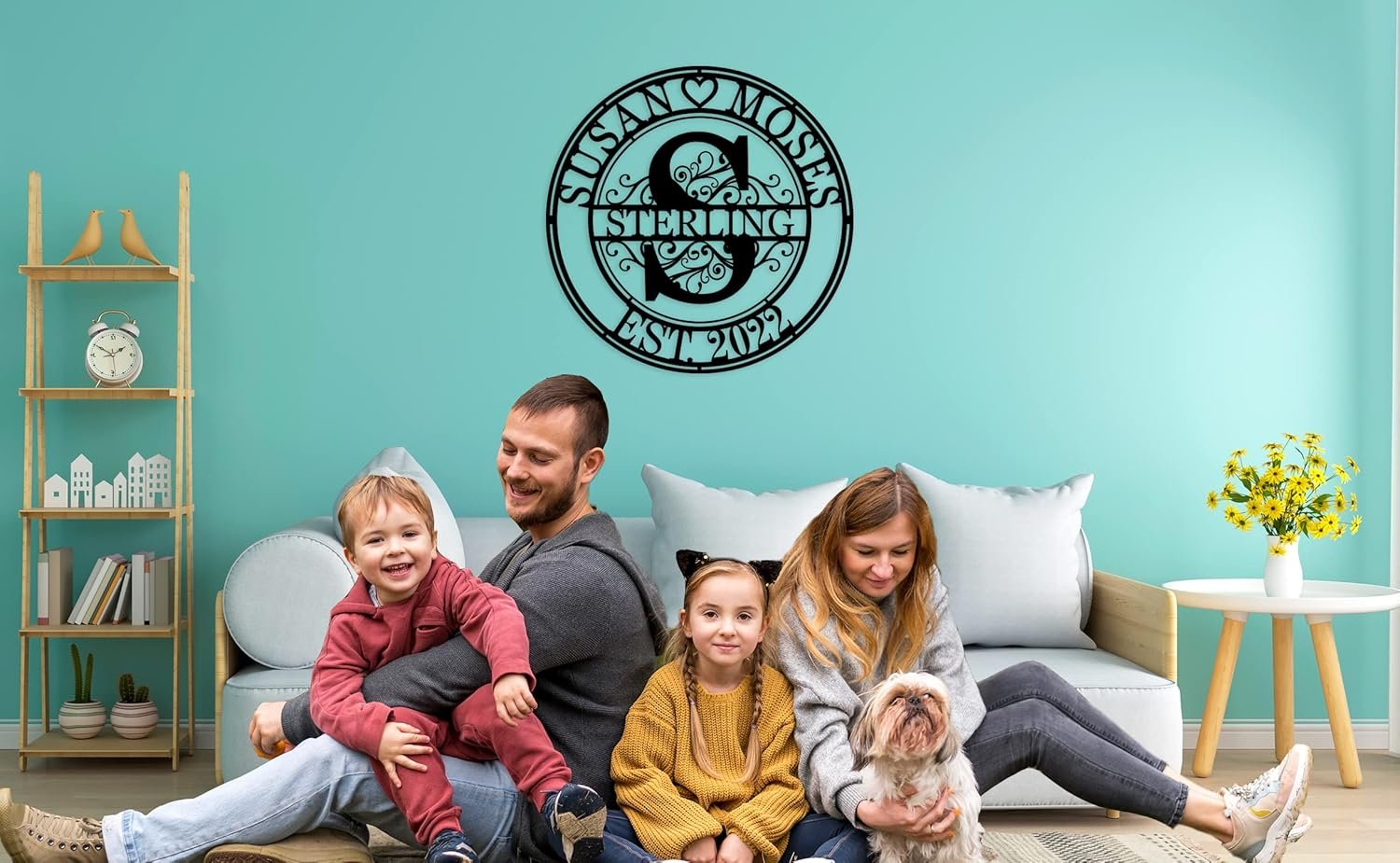 Wholesale Personalized Metal Name Signs Custom Last Name Signs for New Home Wedding Gifts Supplier