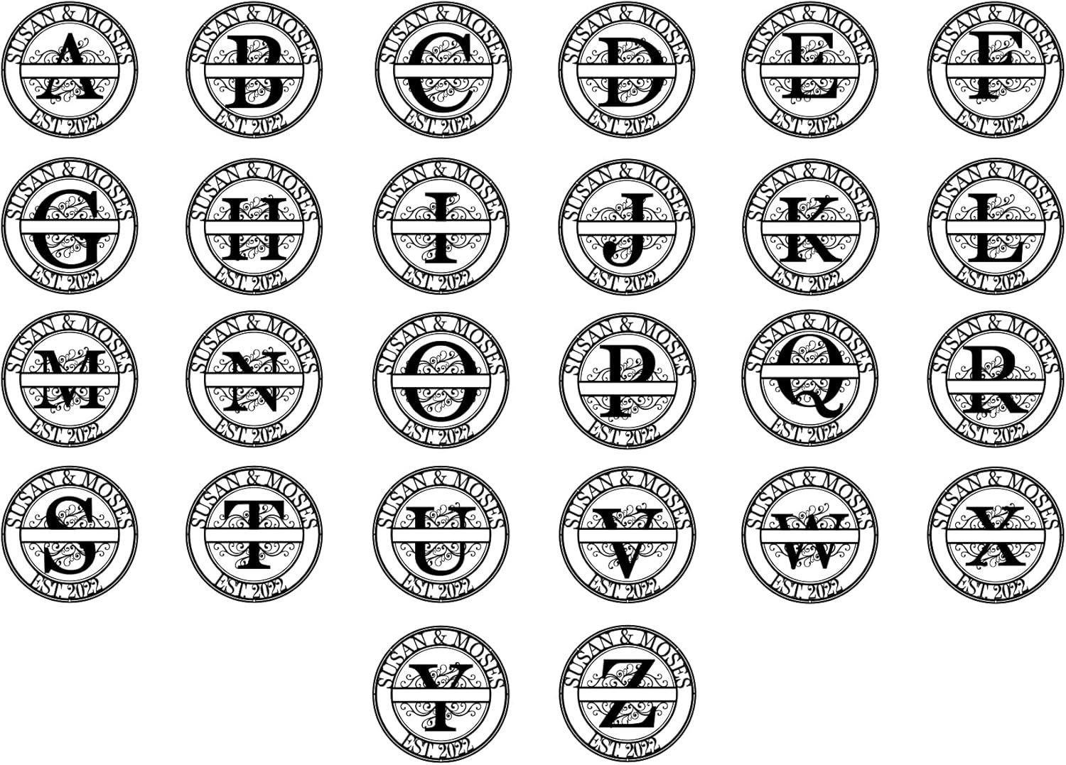 Wholesale Personalized Metal Name Signs Custom Last Name Signs for New Home Wedding Gifts Supplier