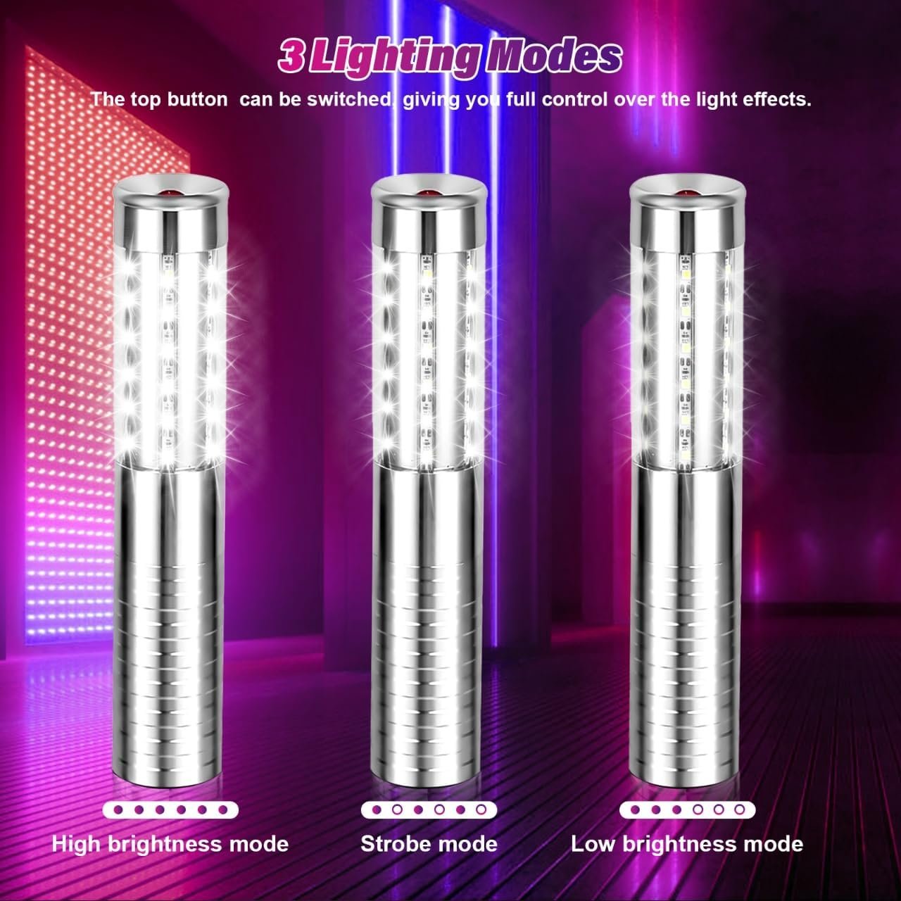 Wholesale 4 Pieces Rechargeable Reusable Bottle Service Lights Sparklers for Bars Nightclubs Concerts Birthdays Weddings Parties Supplier