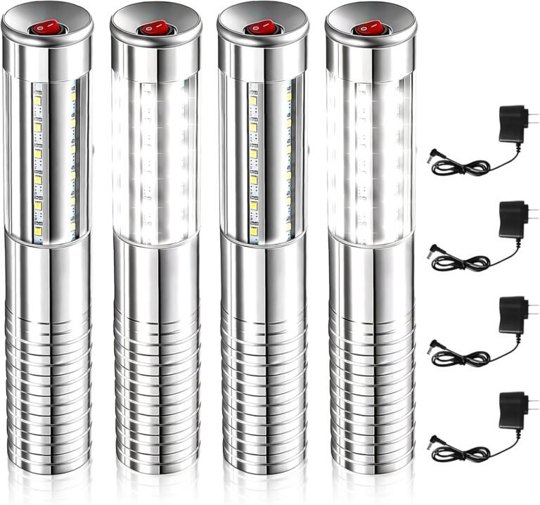 4 Pieces Bottle Service Lights, Rechargeable Bottle Sparklers, Reusable Bottle Girl Lights, Champagne Bottle Service Sparklers for Bar Nightclub Concert Birthday Wedding Party