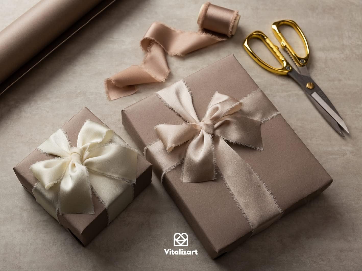 Wholesale Silk Satin Ribbon 1-1/2 Inch x 15 Yard with Wooden Spool Champagne Nude Handmade Frayed for Gift Wrapping Baby Shower Wedding Bridal Bouquets Holiday Decor Supplier Wholesale Silk Satin Ribbon 1-1/2 Inch x 15 Yard with Wooden Spool Champagne Nude Handmade Frayed for Gift Wrapping Baby Shower Wedding Bridal Bouquets Holiday Decor Supplier