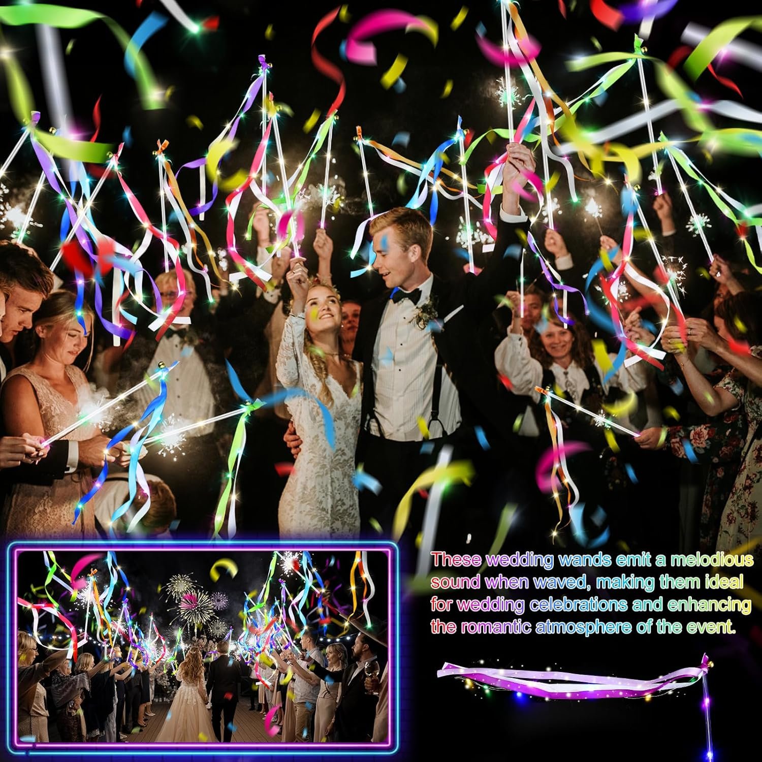 Wholesale 100 PCS LED Light Up Fairy Wands with Bells and 3 Flashing Modes for Weddings New Year Raves Concerts Birthdays Parties Supplier Wholesale 100 PCS LED Light Up Fairy Wands with Bells and 3 Flashing Modes for Weddings New Year Raves Concerts Birthdays Parties Supplier