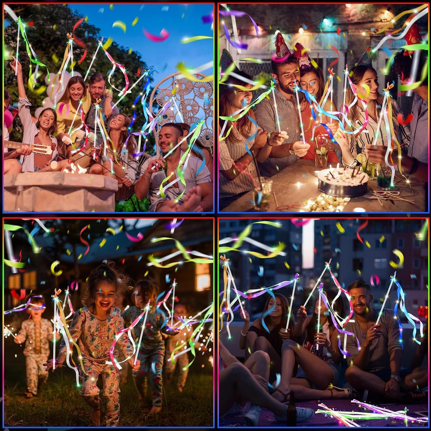 Wholesale 100 PCS LED Light Up Fairy Wands with Bells and 3 Flashing Modes for Weddings New Year Raves Concerts Birthdays Parties Supplier Wholesale 100 PCS LED Light Up Fairy Wands with Bells and 3 Flashing Modes for Weddings New Year Raves Concerts Birthdays Parties Supplier