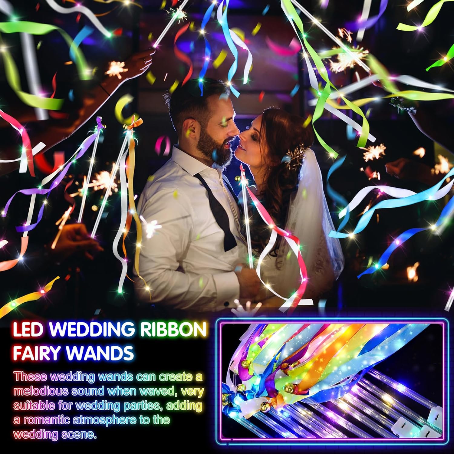 Wholesale 100 PCS LED Light Up Fairy Wands with Bells and 3 Flashing Modes for Weddings New Year Raves Concerts Birthdays Parties Supplier Wholesale 100 PCS LED Light Up Fairy Wands with Bells and 3 Flashing Modes for Weddings New Year Raves Concerts Birthdays Parties Supplier