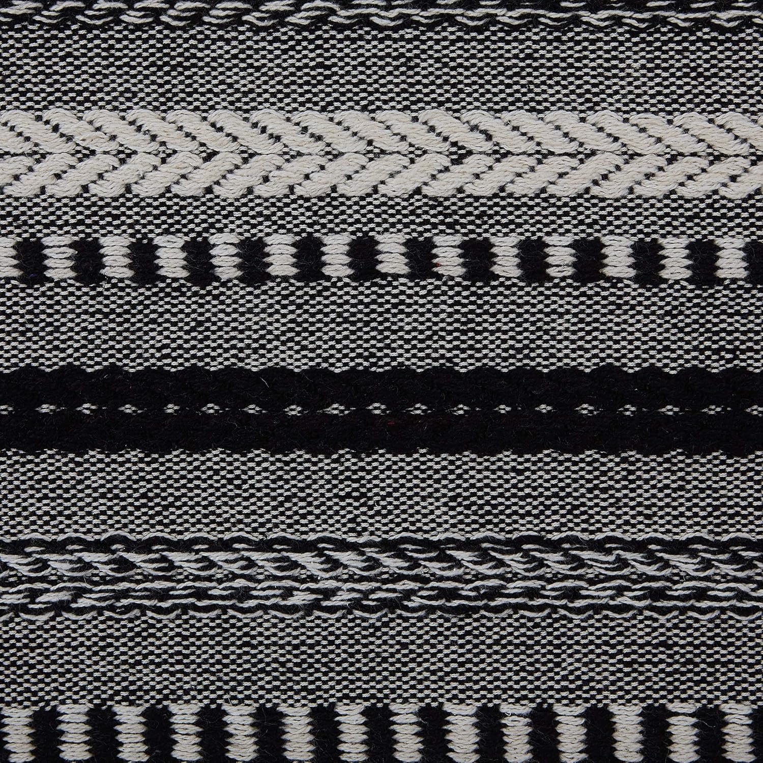Wholesale Farmhouse Braided Stripe Table Runner Collection 15x108 (15x113 Fringe Included) Black Supplier Wholesale Farmhouse Braided Stripe Table Runner Collection 15x108 (15x113 Fringe Included) Black Supplier