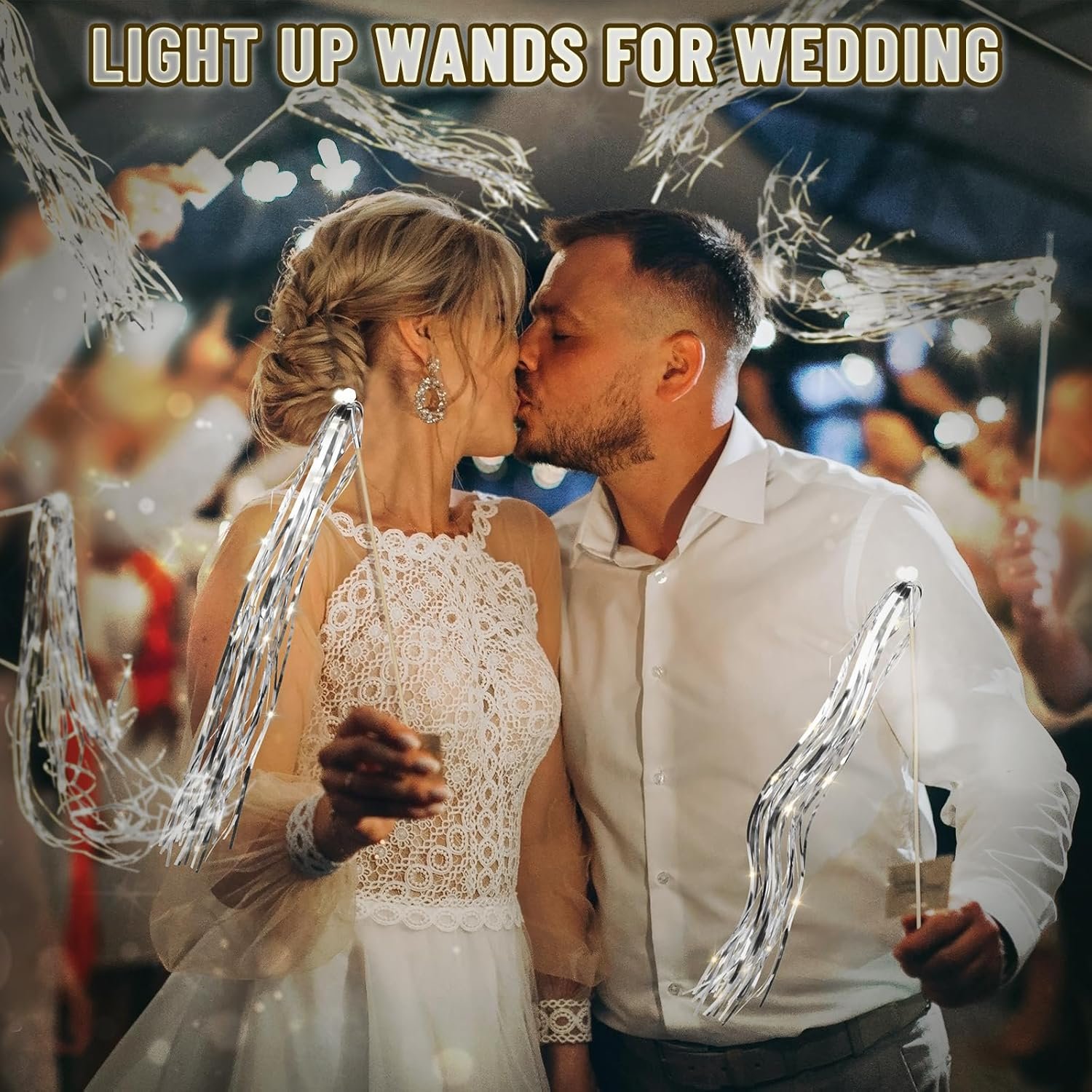 Wholesale 100 PCS Silver Wedding Wands Light Sticks for Send Offs and Parties Supplier Wholesale 100 PCS Silver Wedding Wands Light Sticks for Send Offs and Parties Supplier