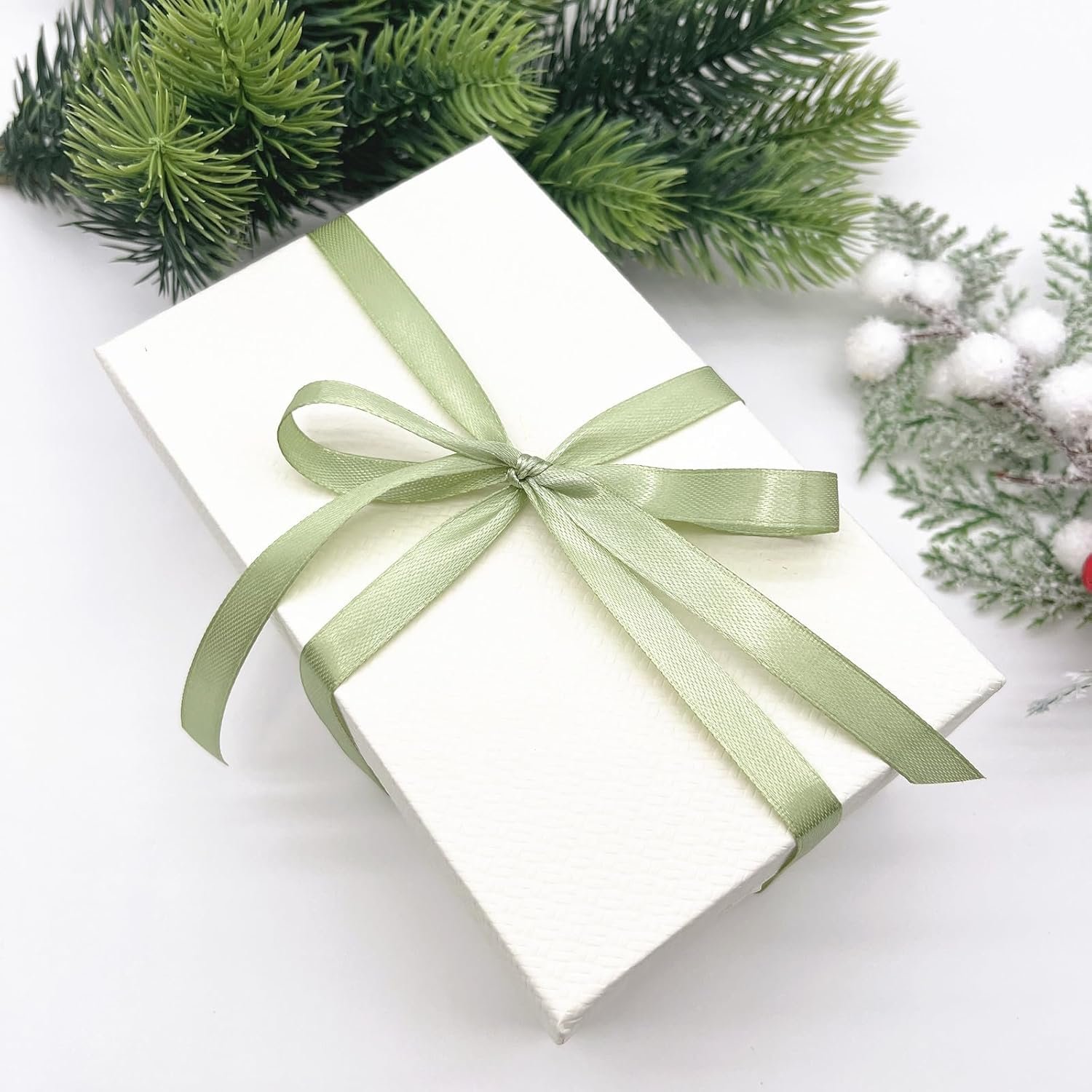 Wholesale Sage Green Satin Ribbon 3/8 Inch x 25 Yards Solid Color for Gift Wrapping Hair Bows Easter Crafts Wreaths Floral Bouquets Wedding Party Baby Shower DIY Projects Supplier