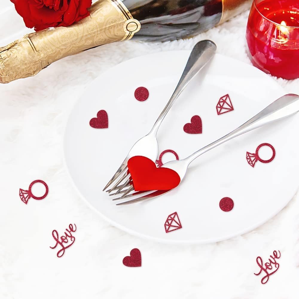 Wholesale 200 Pieces Red Love Hearts Paper Confetti Glitter Table Decorations for Valentines Day Wedding Anniversary Party Sequin Sprinkles Supplier Wholesale 200 Pieces Red Love Hearts Paper Confetti Glitter Table Decorations for Valentines Day Wedding Anniversary Party Sequin Sprinkles Supplier