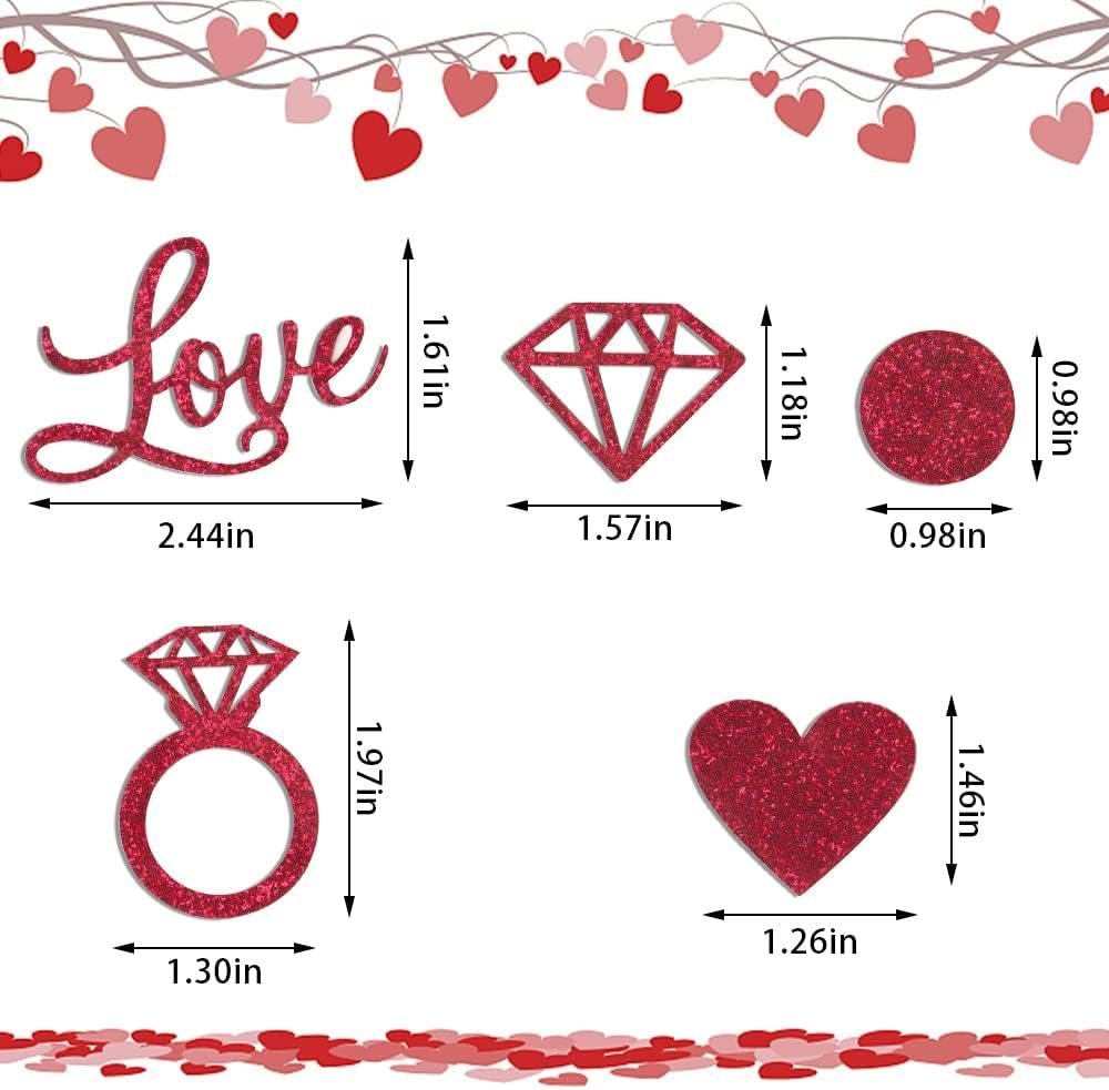 Wholesale 200 Pieces Red Love Hearts Paper Confetti Glitter Table Decorations for Valentines Day Wedding Anniversary Party Sequin Sprinkles Supplier Wholesale 200 Pieces Red Love Hearts Paper Confetti Glitter Table Decorations for Valentines Day Wedding Anniversary Party Sequin Sprinkles Supplier
