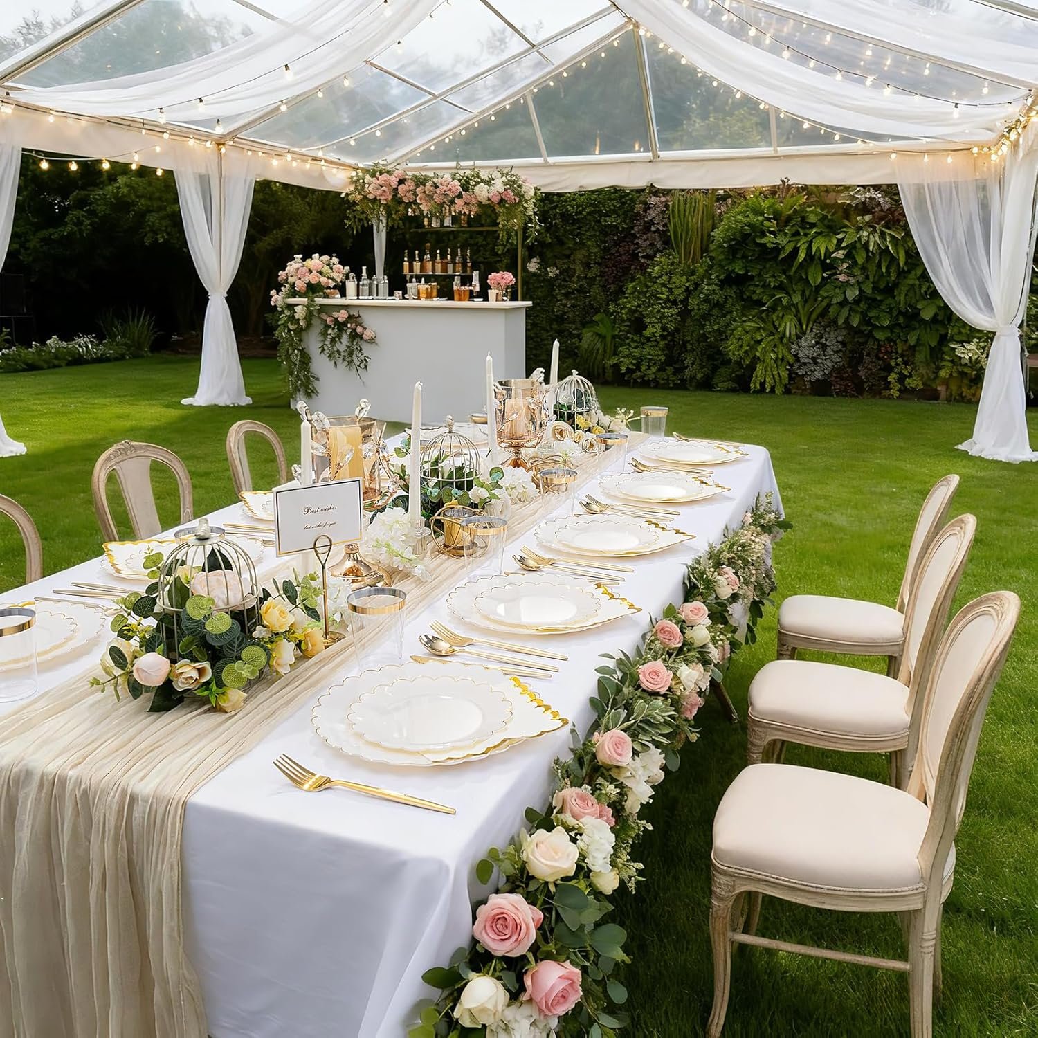 Wholesale 210 Pcs Ivory Scalloped Plastic Plates Disposable Dinnerware Set Cream Gold Includes Plates Gold Silverware Napkins Cups for Birthday Valentine's Day 30 Guests Supplier Wholesale 210 Pcs Ivory Scalloped Plastic Plates Disposable Dinnerware Set Cream Gold Includes Plates Gold Silverware Napkins Cups for Birthday Valentine's Day 30 Guests Supplier