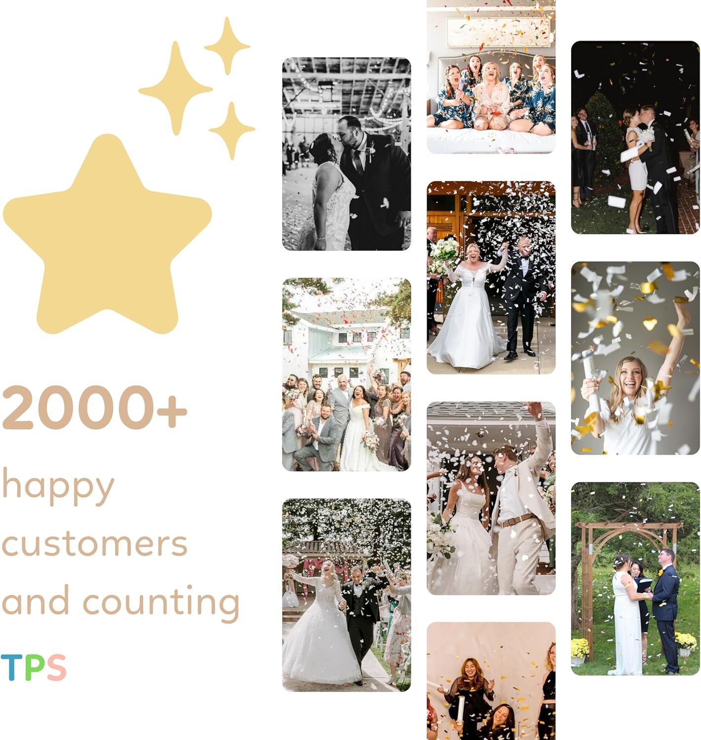 Wholesale White Biodegradable Heart Confetti Poppers 6 Pack 12 in Party Decoration for Valentine's Day Wedding Bridal Shower Wedding Supplies Favors Supplier