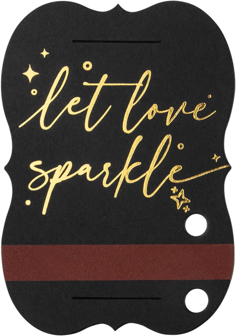 100 PCS Wedding Send Off Tags, “Let Love Sparkle” Gold Foil Stamped Metallic Sparkle Stick Sleeves with Match Striker Strips for Anniversary Parties Graduation Birthday Engagement Event
