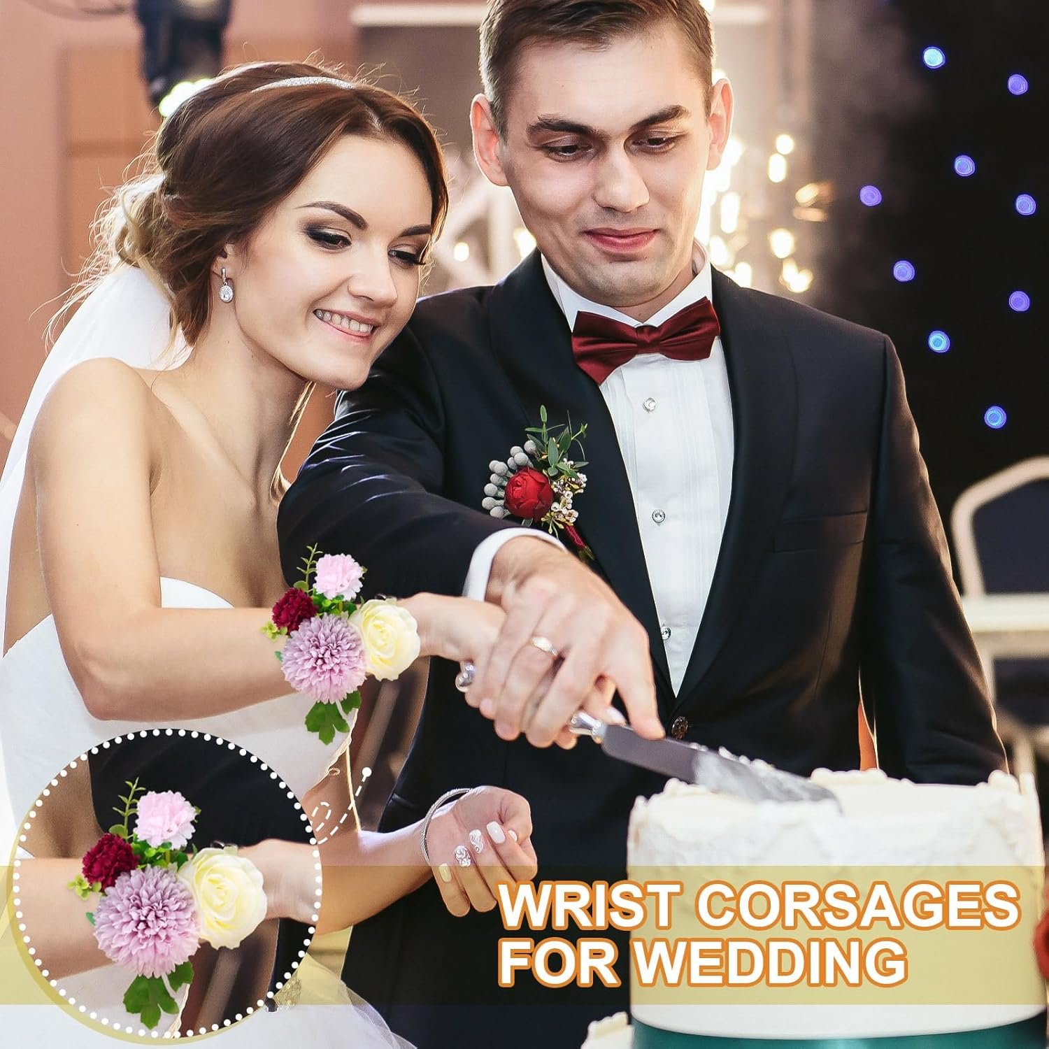 Wholesale 4 Pieces Rhinestone Stretch Corsage Wristlet Bands DIY Wedding Bracelets Accessories for Prom Bride Shower Anniversary Supplier Wholesale 4 Pieces Rhinestone Stretch Corsage Wristlet Bands DIY Wedding Bracelets Accessories for Prom Bride Shower Anniversary Supplier