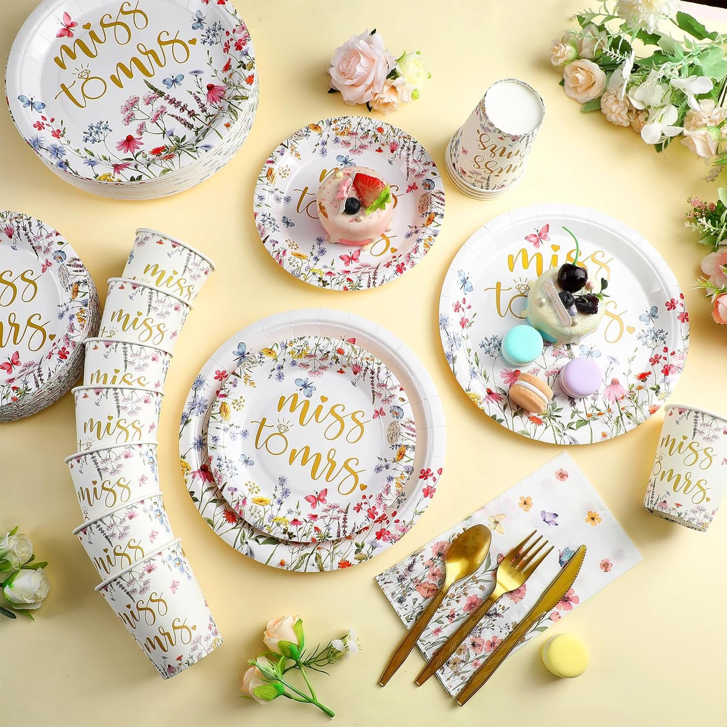 Wholesale 400 Pcs Miss to Mrs Plates and Napkins Sets Bridal Shower Disposable Dinnerware Wedding Party Supplies Spring Plates Baby Shower Decorations Supplier Wholesale 400 Pcs Miss to Mrs Plates and Napkins Sets Bridal Shower Disposable Dinnerware Wedding Party Supplies Spring Plates Baby Shower Decorations Supplier