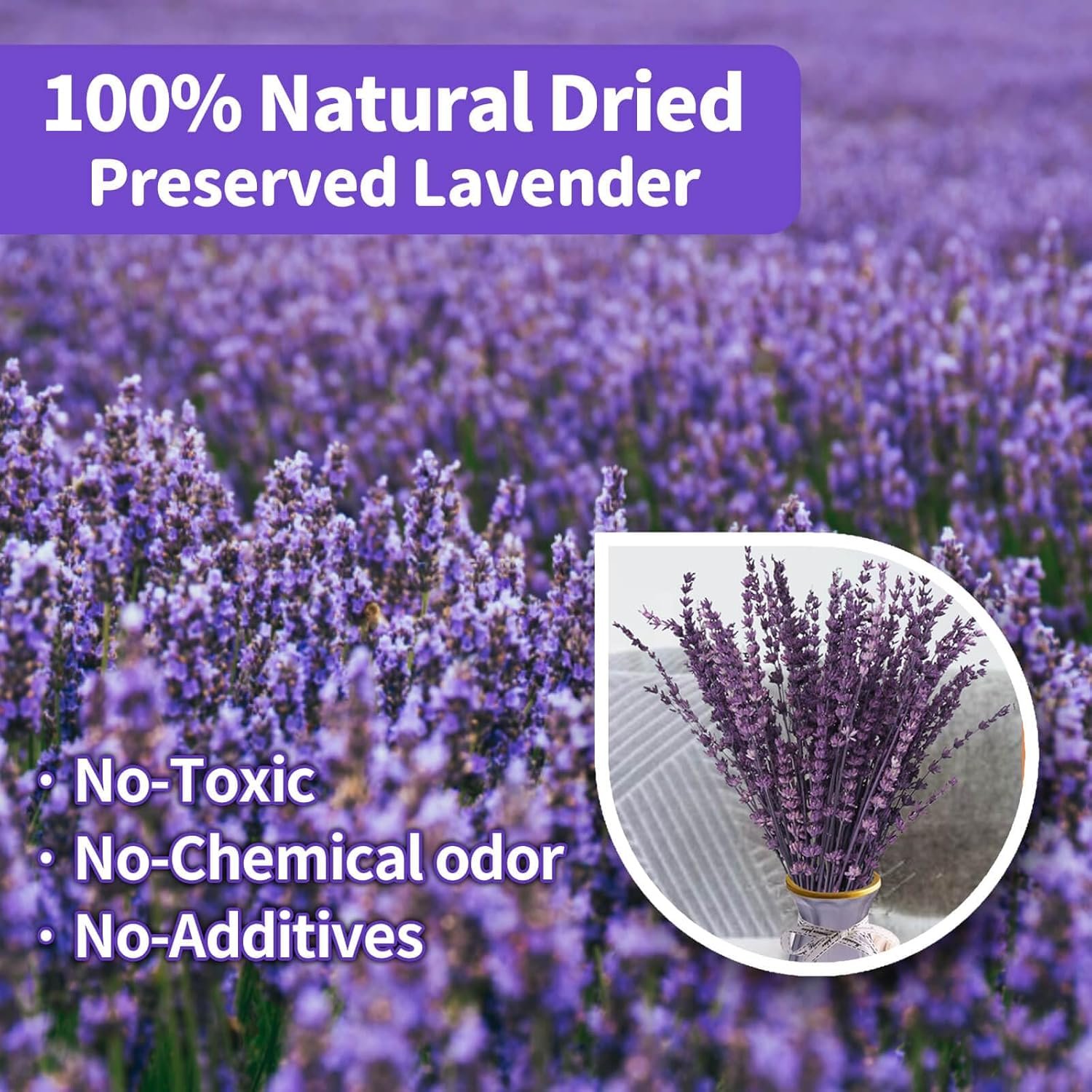 Wholesale Dried Purple Lavender Bouquet 15-17