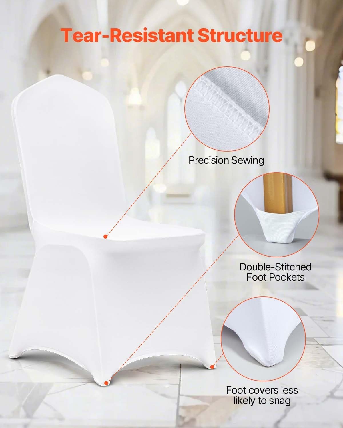 Wholesale 50 Pcs White Polyester Spandex Stretch Chair Covers Slipcovers for Wedding Party Dining Banquet Flat-Front Chairs Supplier Wholesale 50 Pcs White Polyester Spandex Stretch Chair Covers Slipcovers for Wedding Party Dining Banquet Flat-Front Chairs Supplier