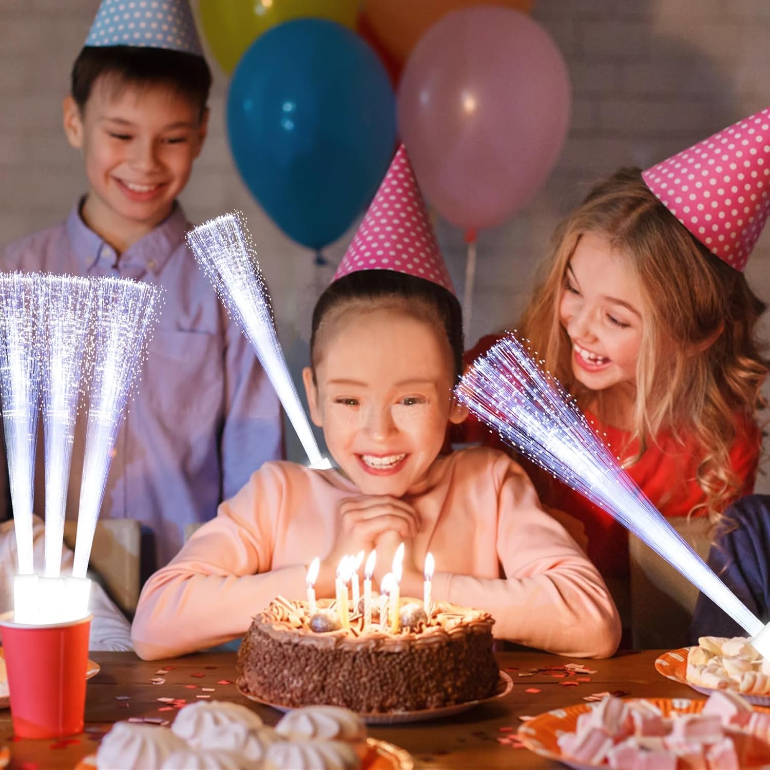 Wholesale 30 Pack White Glow Fiber Optic Wands Bulk LED Light Up Flashing Sticks with 3 Modes for July 4th Halloween Christmas Valentine's Day Wedding Birthday Supplier Wholesale 30 Pack White Glow Fiber Optic Wands Bulk LED Light Up Flashing Sticks with 3 Modes for July 4th Halloween Christmas Valentine's Day Wedding Birthday Supplier