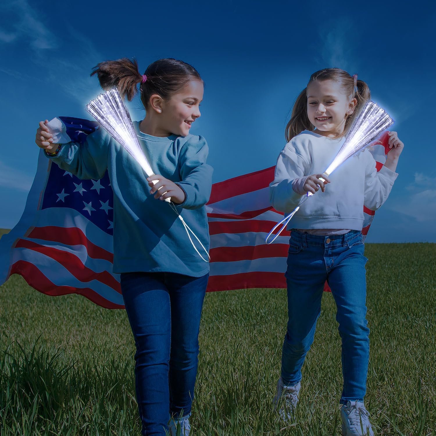 Wholesale 30 Pack White Glow Fiber Optic Wands Bulk LED Light Up Flashing Sticks with 3 Modes for July 4th Halloween Christmas Valentine's Day Wedding Birthday Supplier Wholesale 30 Pack White Glow Fiber Optic Wands Bulk LED Light Up Flashing Sticks with 3 Modes for July 4th Halloween Christmas Valentine's Day Wedding Birthday Supplier