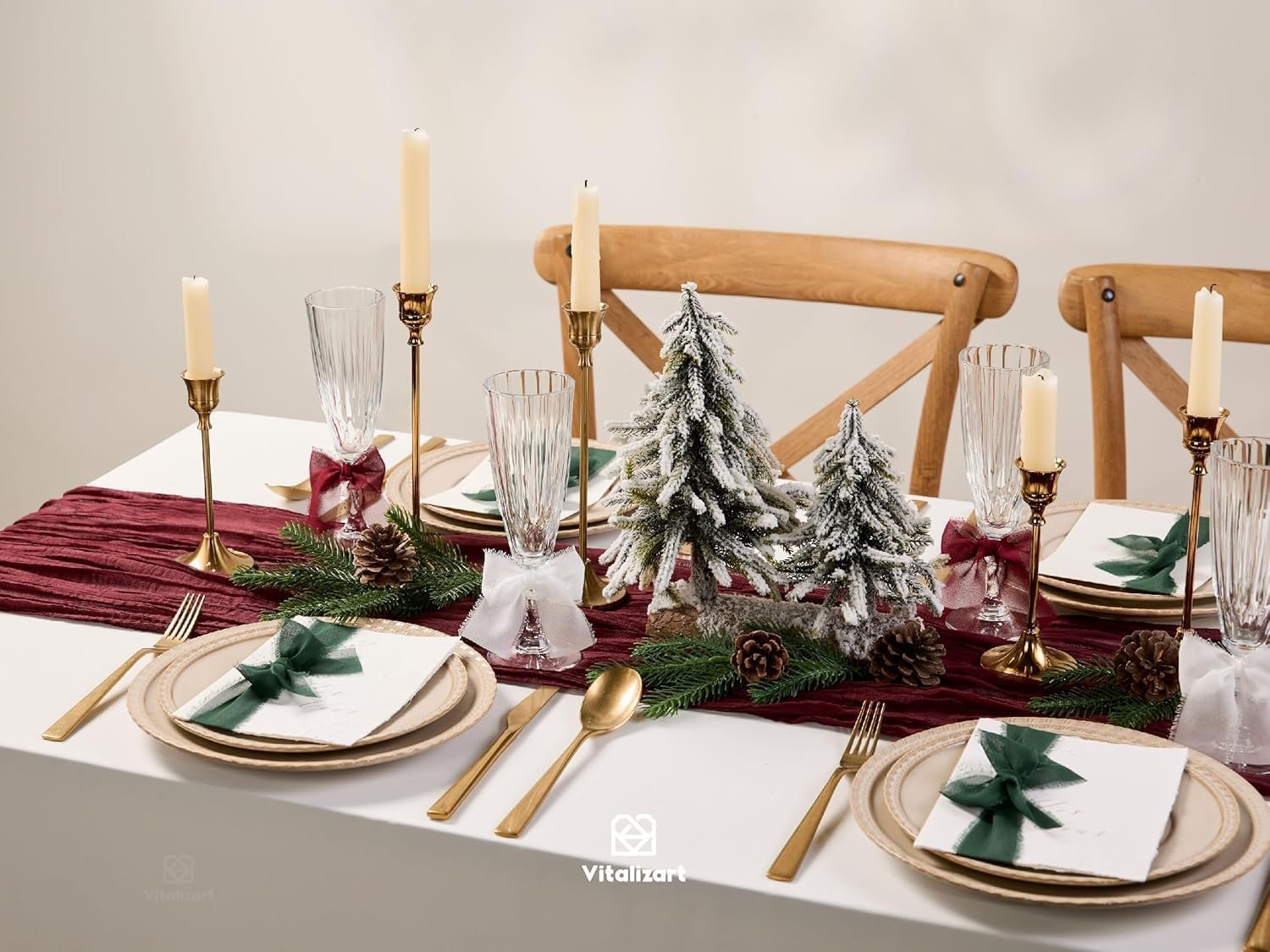 Wholesale Christmas Handmade Chiffon Silk Ribbon Fringe 3 Rolls 1.5