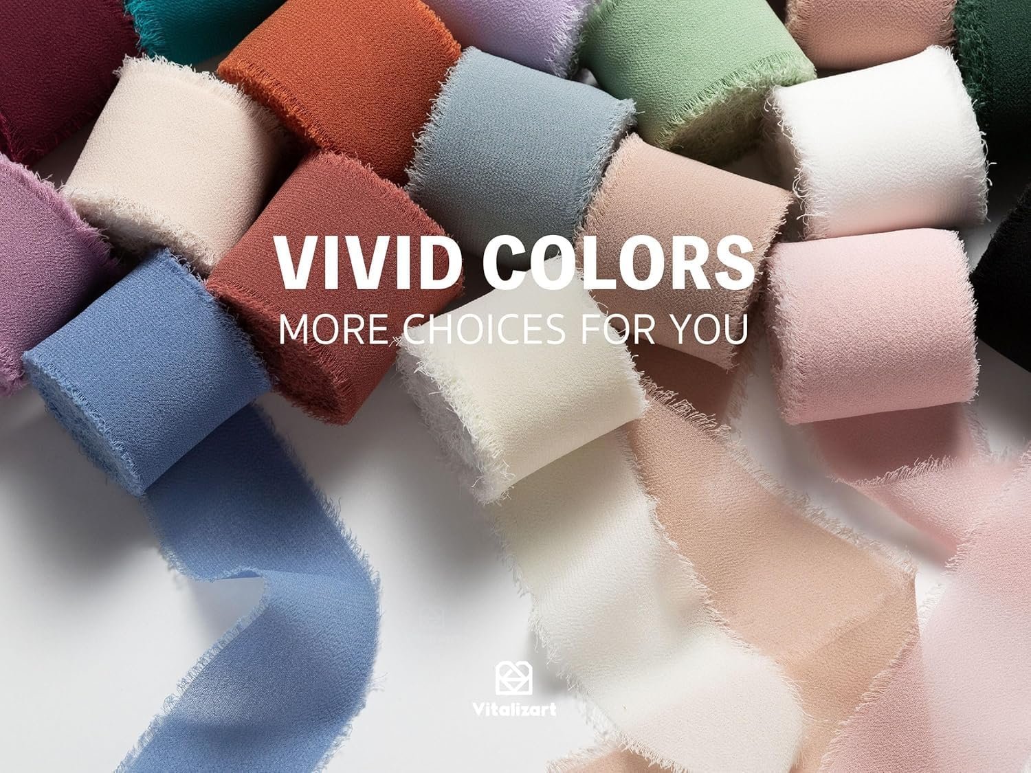 Wholesale Christmas Handmade Chiffon Silk Ribbon Fringe 3 Rolls 1.5