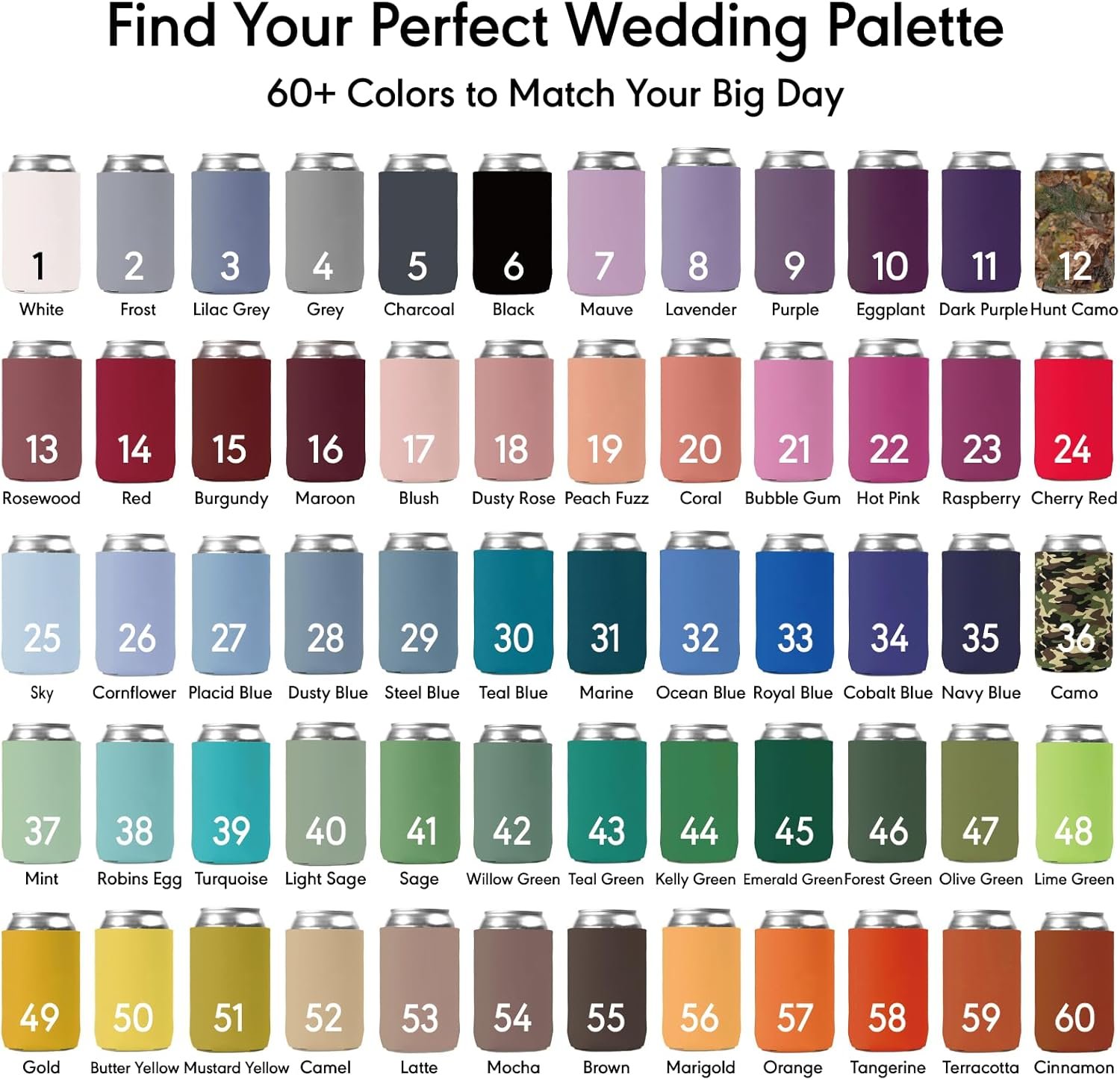 Wholesale 100 PCS Customized Wedding Can Coolers Personalized Monogram Holders Supplier Wholesale 100 PCS Customized Wedding Can Coolers Personalized Monogram Holders Supplier