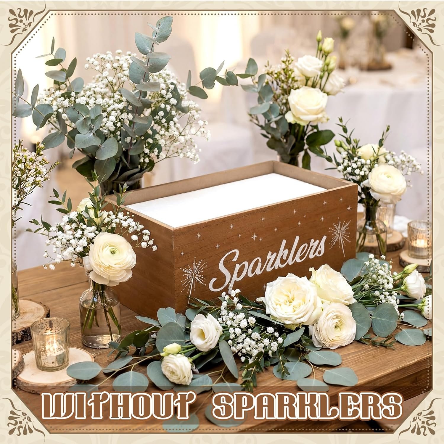 Wholesale Wedding Sparkler Holder Box for Anniversary Bridal Shower Party Supplies Excludes Sparklers 13 x 5.9 x 7.9 Inches Supplier Wholesale Wedding Sparkler Holder Box for Anniversary Bridal Shower Party Supplies Excludes Sparklers 13 x 5.9 x 7.9 Inches Supplier