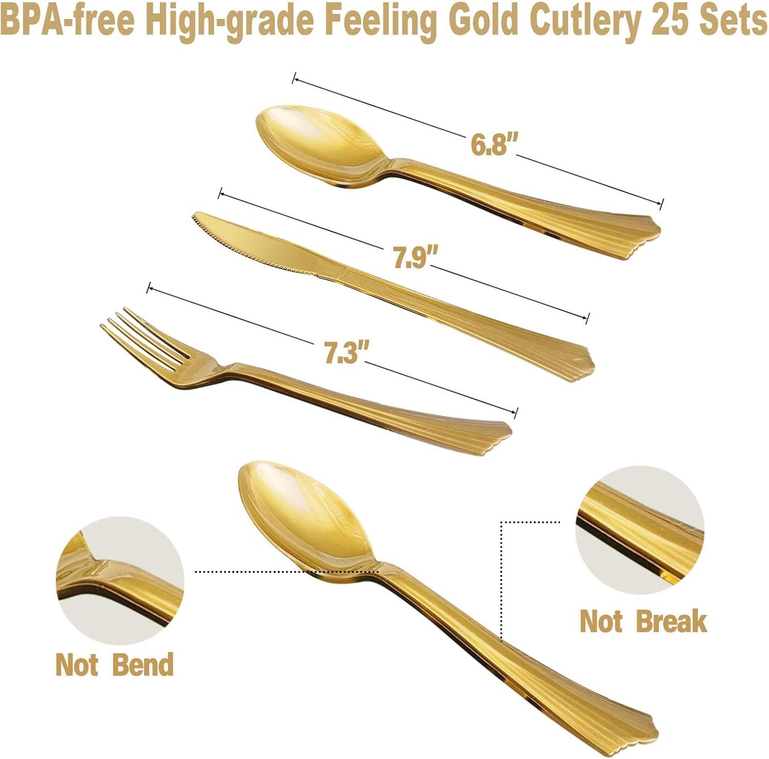 Wholesale 175PCS White and Gold Paper Plates Party Supplies for 25 Guests Disposable Dinnerware Golden Dot Plates Napkins Cups Plastic Forks Knives Spoons for Wedding Birthday Supplier