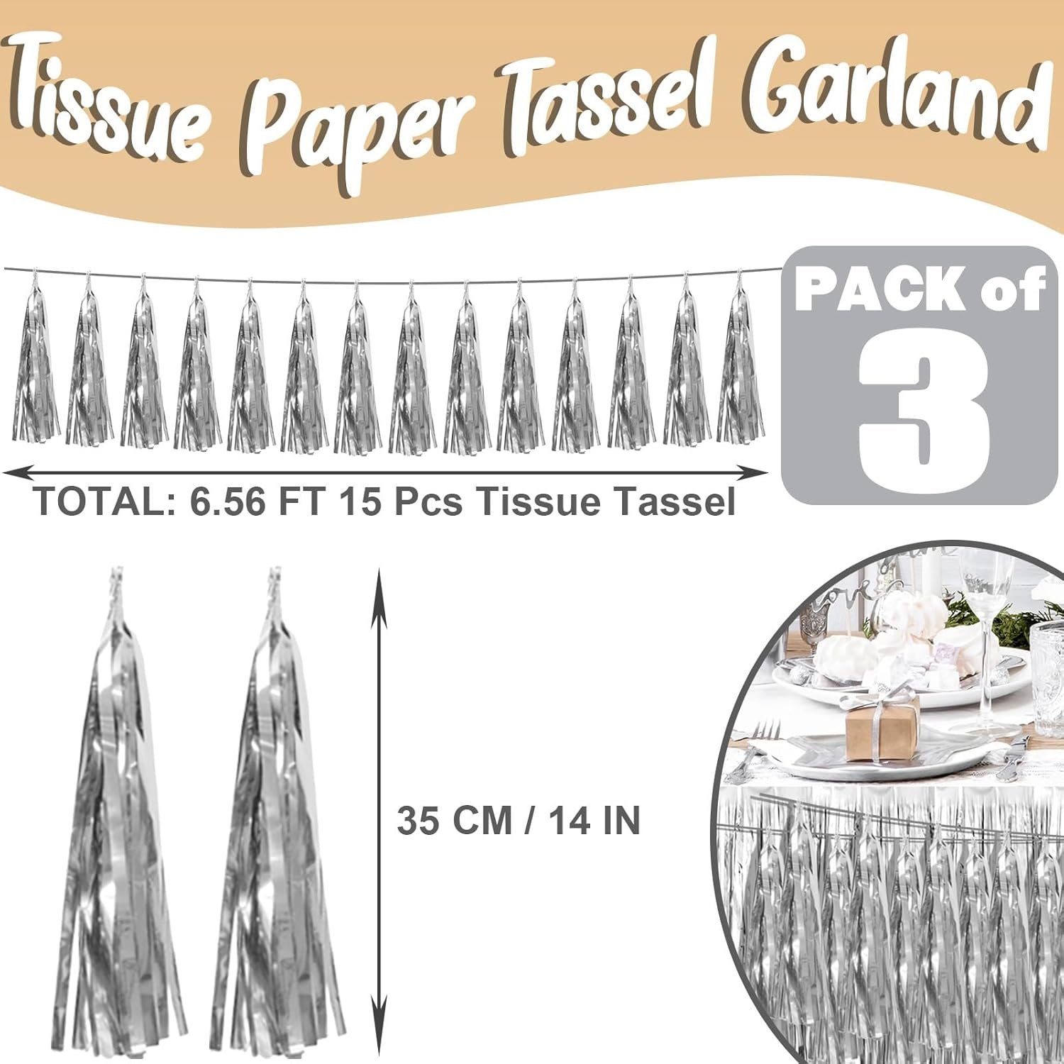 Wholesale 3P Silver Foil Fringe Metallic Tassel Streamers Banner Garland for Parade Floats Bachelorette Wedding Birthday Halloween Christmas Bridal Baby Shower Party Decorations Supplier Wholesale 3P Silver Foil Fringe Metallic Tassel Streamers Banner Garland for Parade Floats Bachelorette Wedding Birthday Halloween Christmas Bridal Baby Shower Party Decorations Supplier